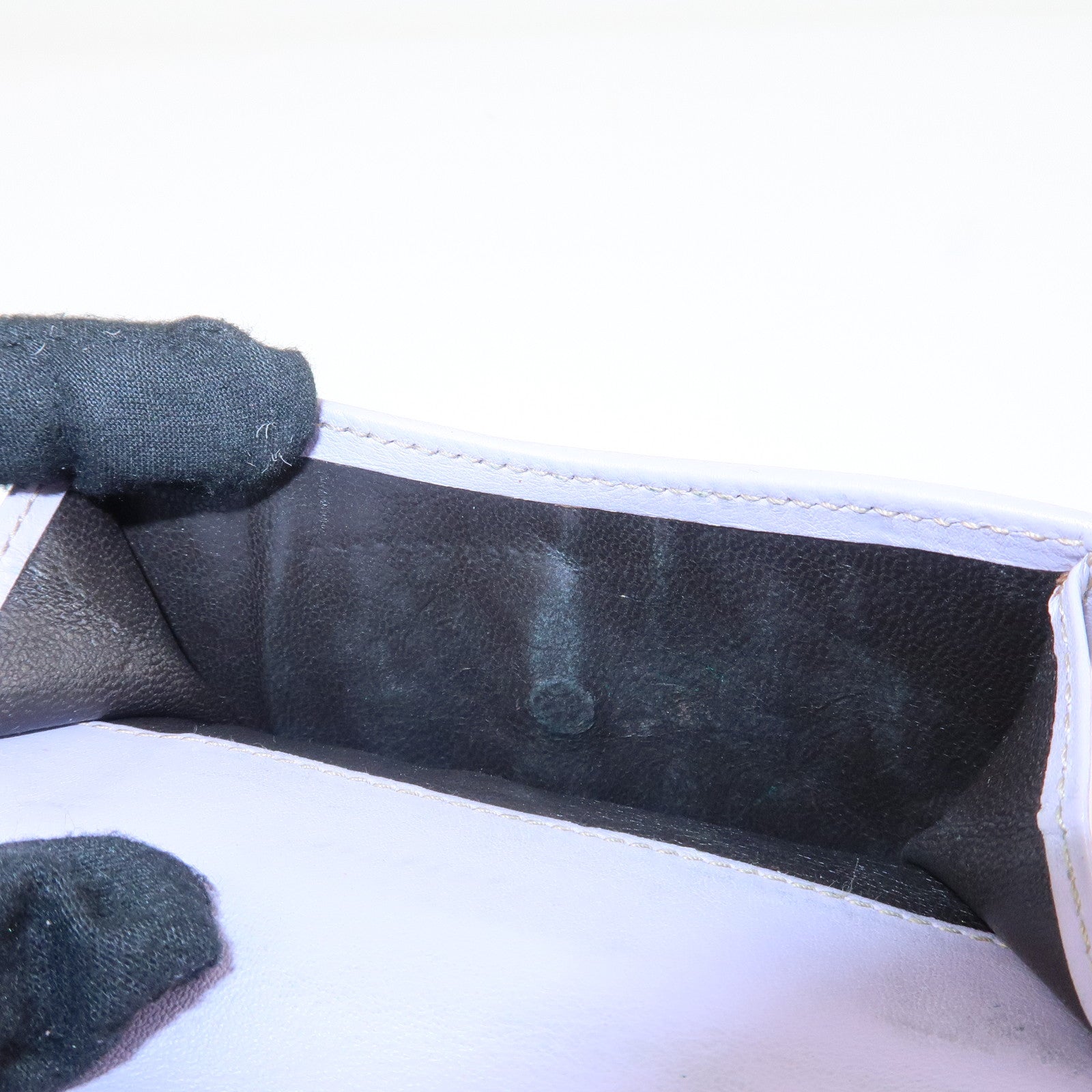 GUCCI Lovely Heart GG Canvas Leather W Hook Bi-Fold Wallet 203549 Used