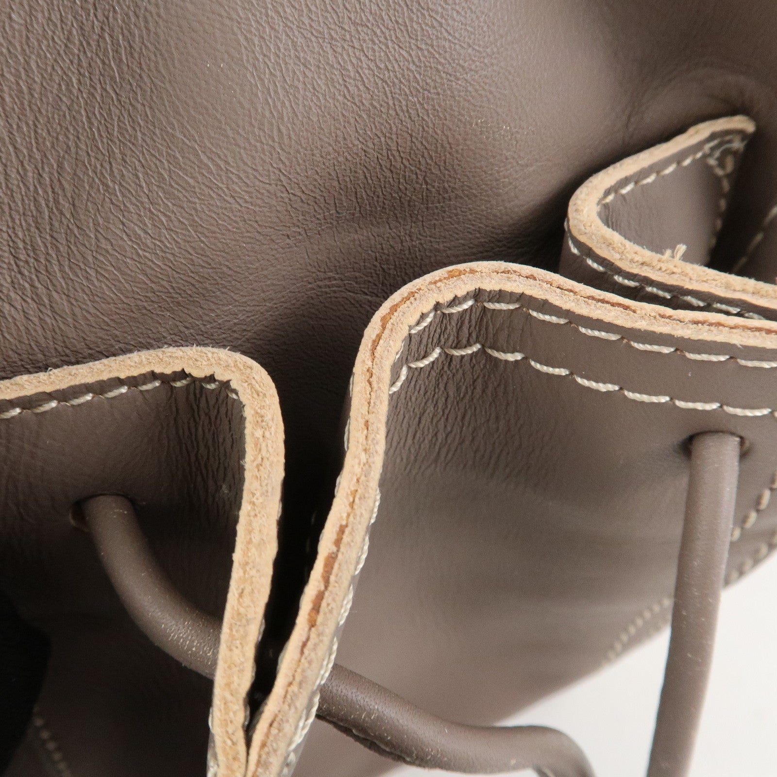 LOEWE Anagram Leather Shopper Tote Bag Shoulder Bag Brown