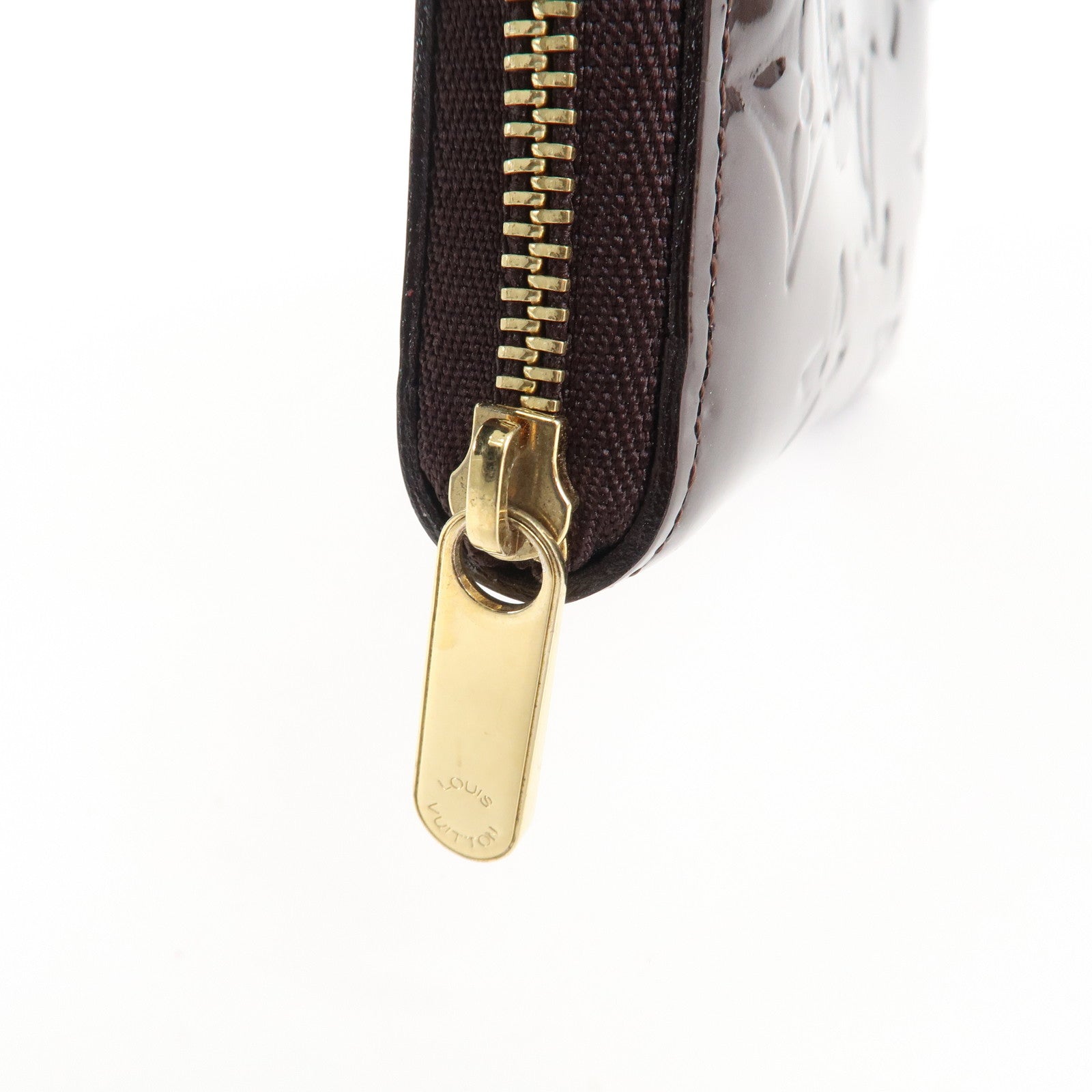 Louis Vuitton Monogram Vernis Zippy Coin Purse Amarante M93607 Used
