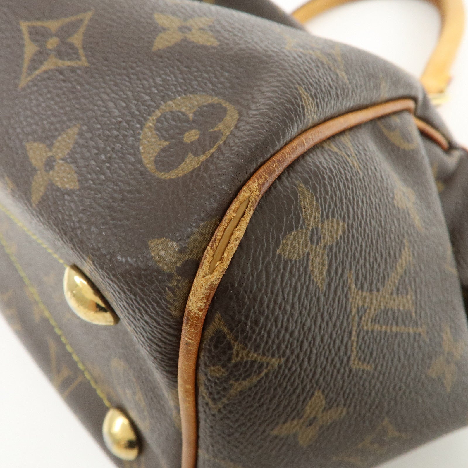 Louis Vuitton Monogram Tivoli PM Hand Bag Shoulder Bag Brown M40143