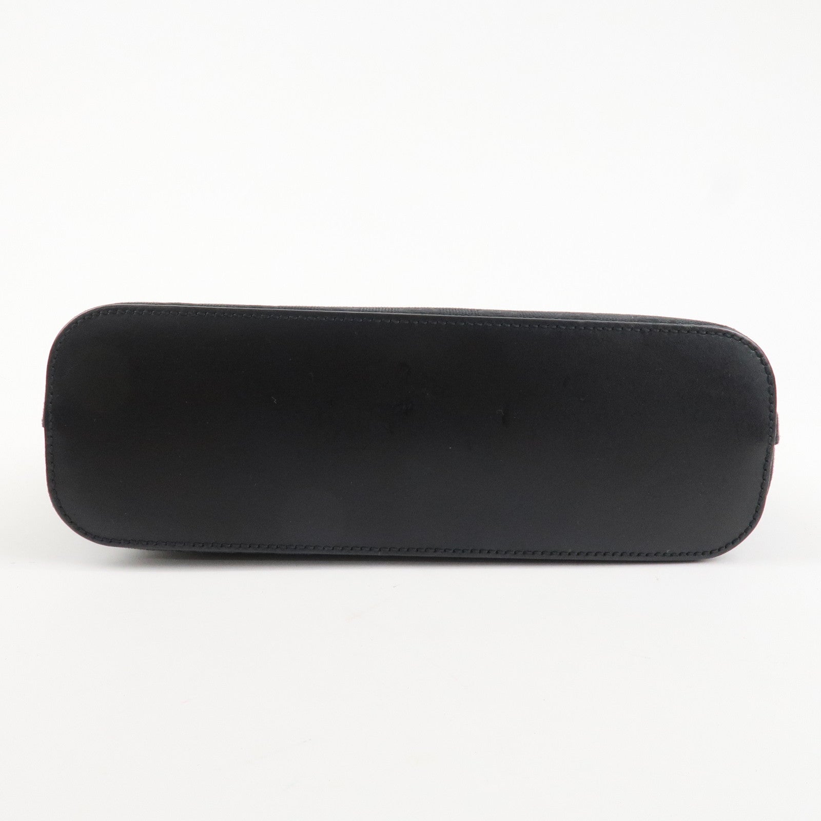 GUCCI GG Canvas Leather Shoulder Bag Hand Bag Black 107752 Used