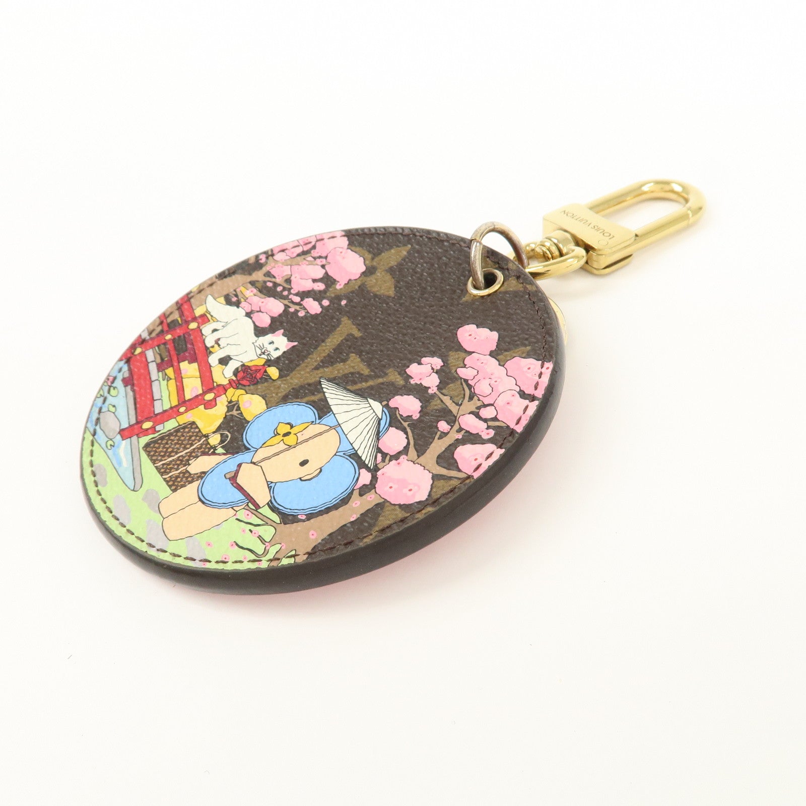 Louis Vuitton Monogram Porte Cles Illustre Charm Multicolor M00499 Used