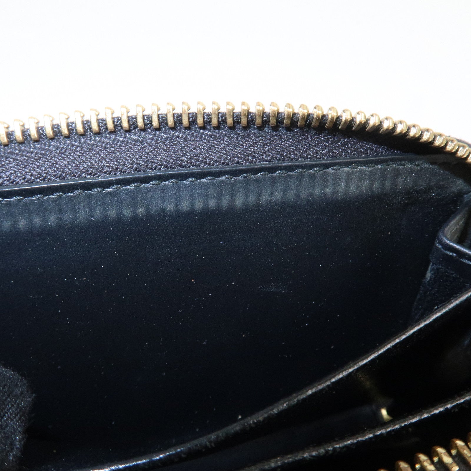 GUCCI Guccissima Leather Card Case Card Holder Black 447939