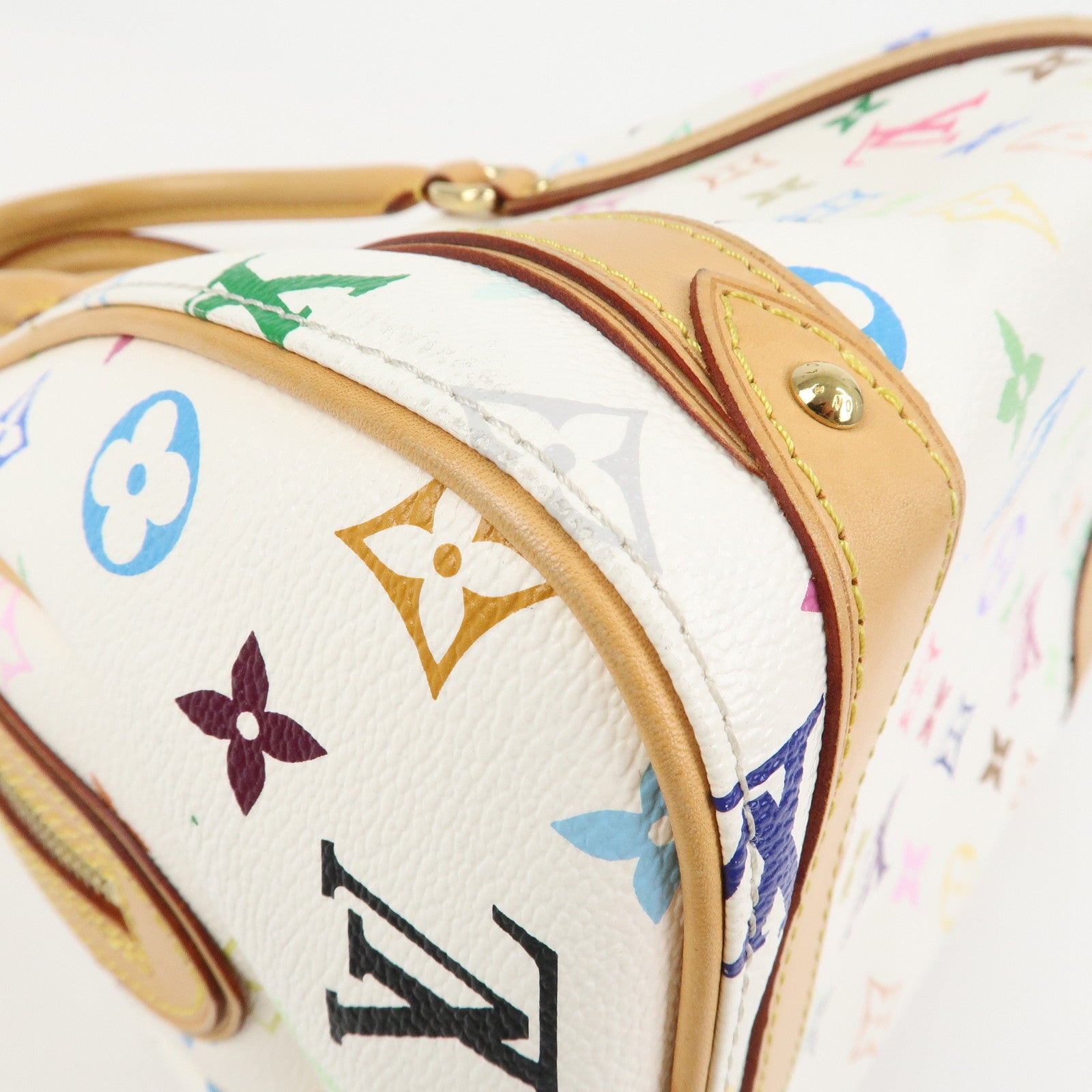 Louis Vuitton Monogram Multicolor Priscilla Hand Bag Blanc M40096