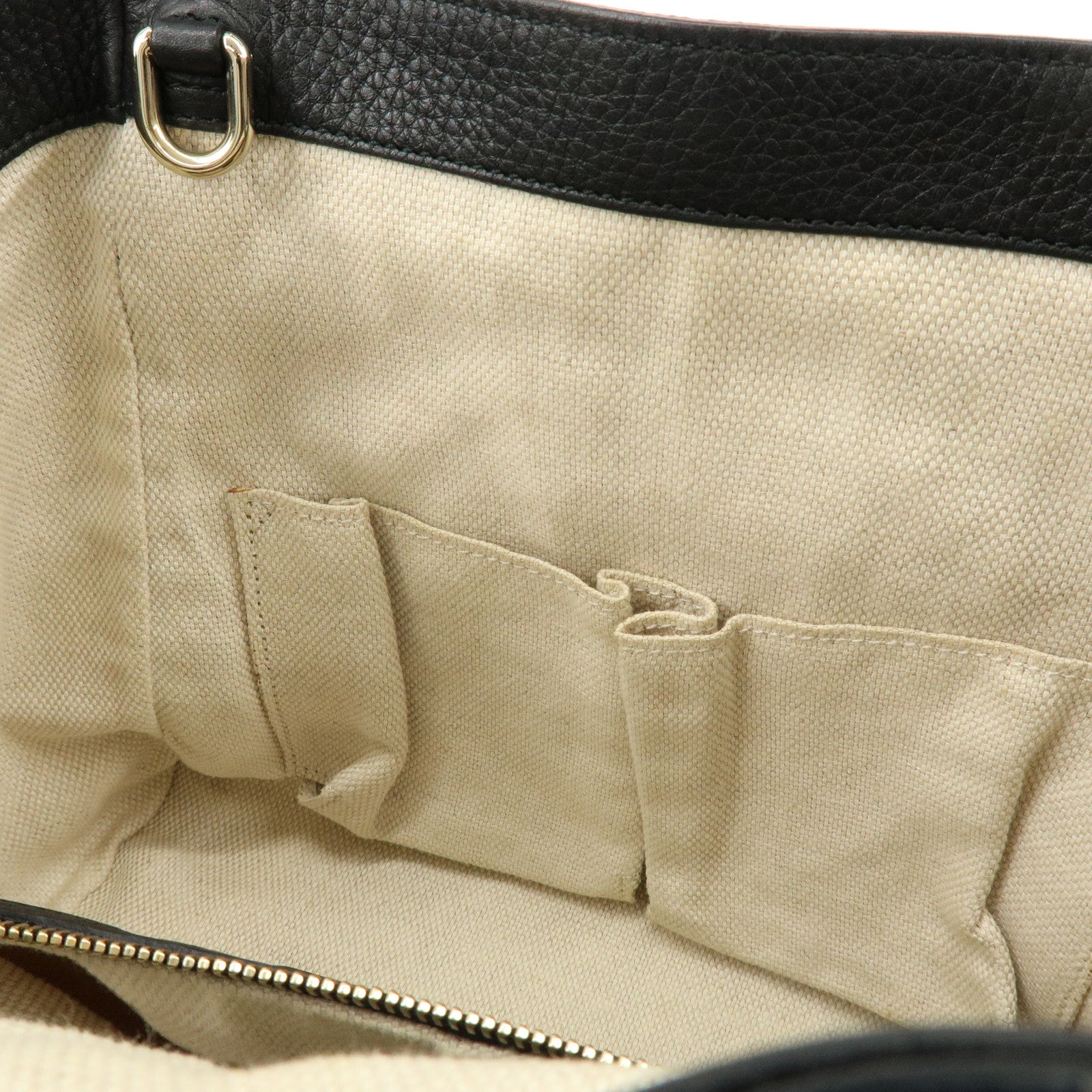 GUCCI SOHO Interlocking G 2Way Bag Hand Bag Black 336751