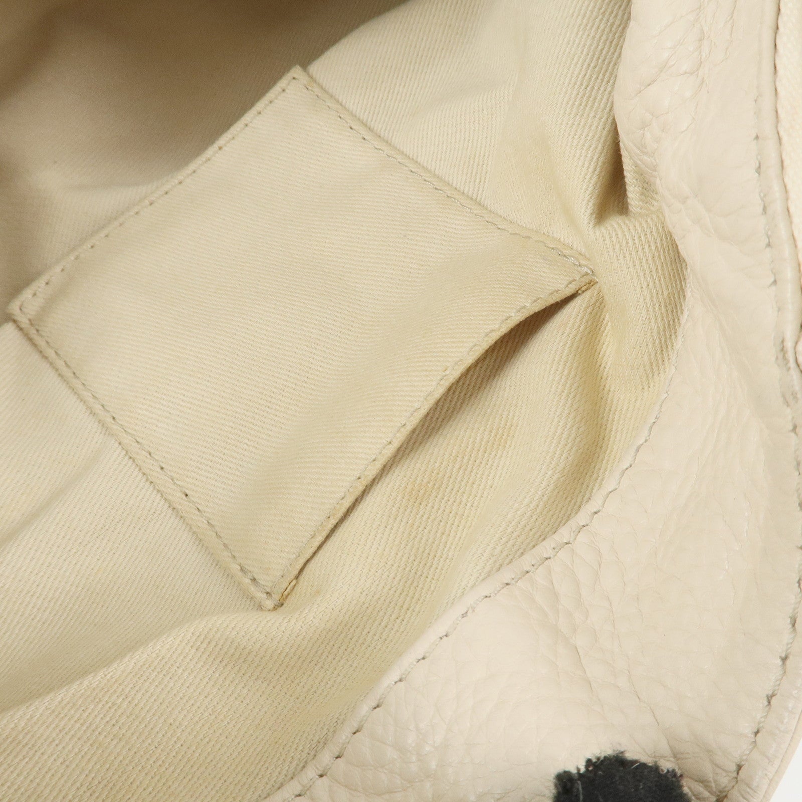 Chloe Paddington Leather Medium Hand Bag Shoulder Bag Ivory Used