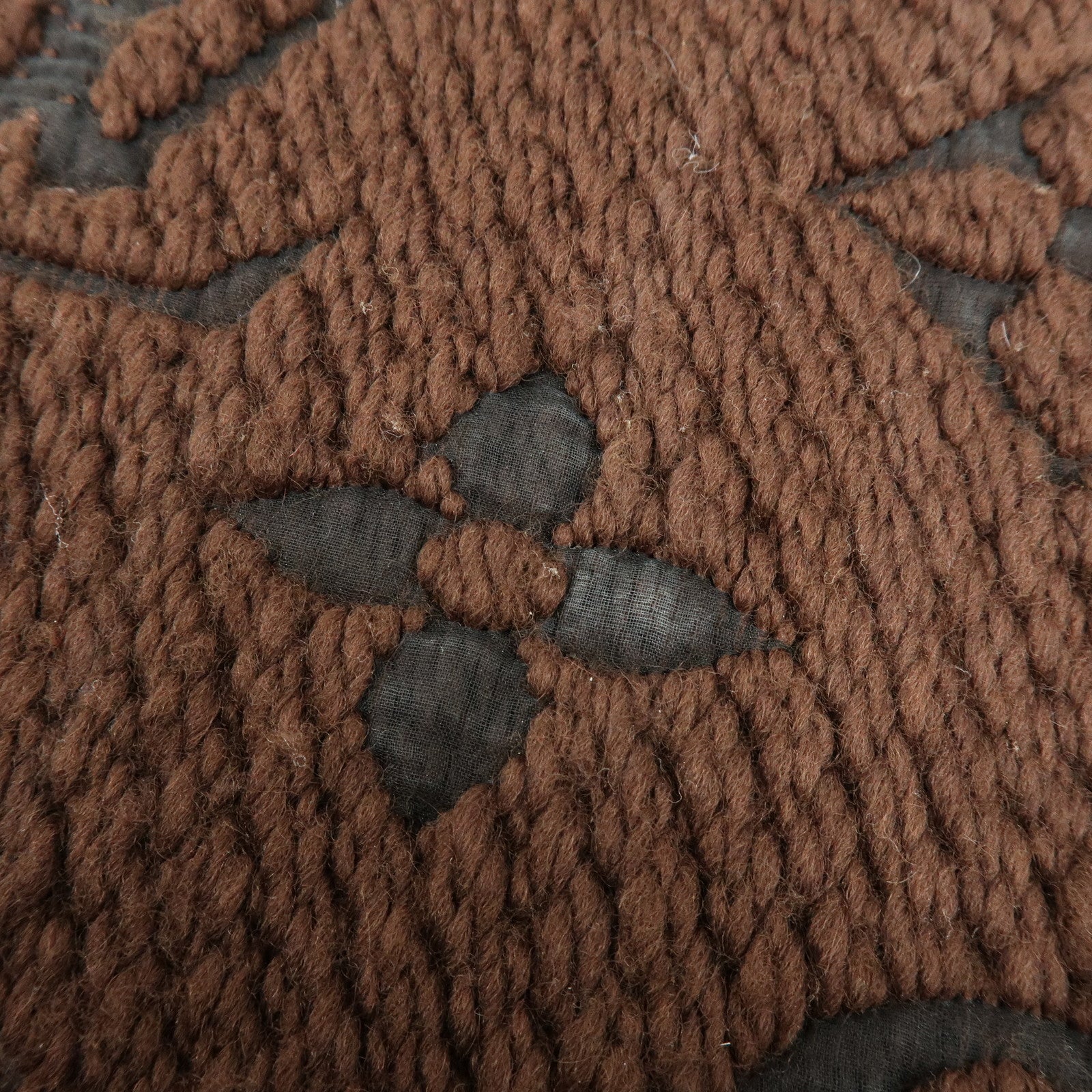 Louis Vuitton Écharpe Logomania Wool Silk Scarf Marron M72241