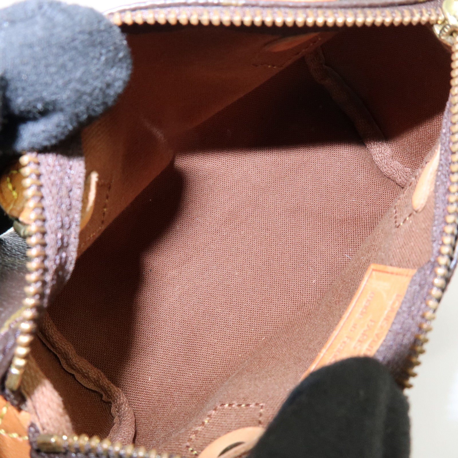 Louis Vuitton Monogram Mini Speedy Hand Bag & Strap Brown M41534