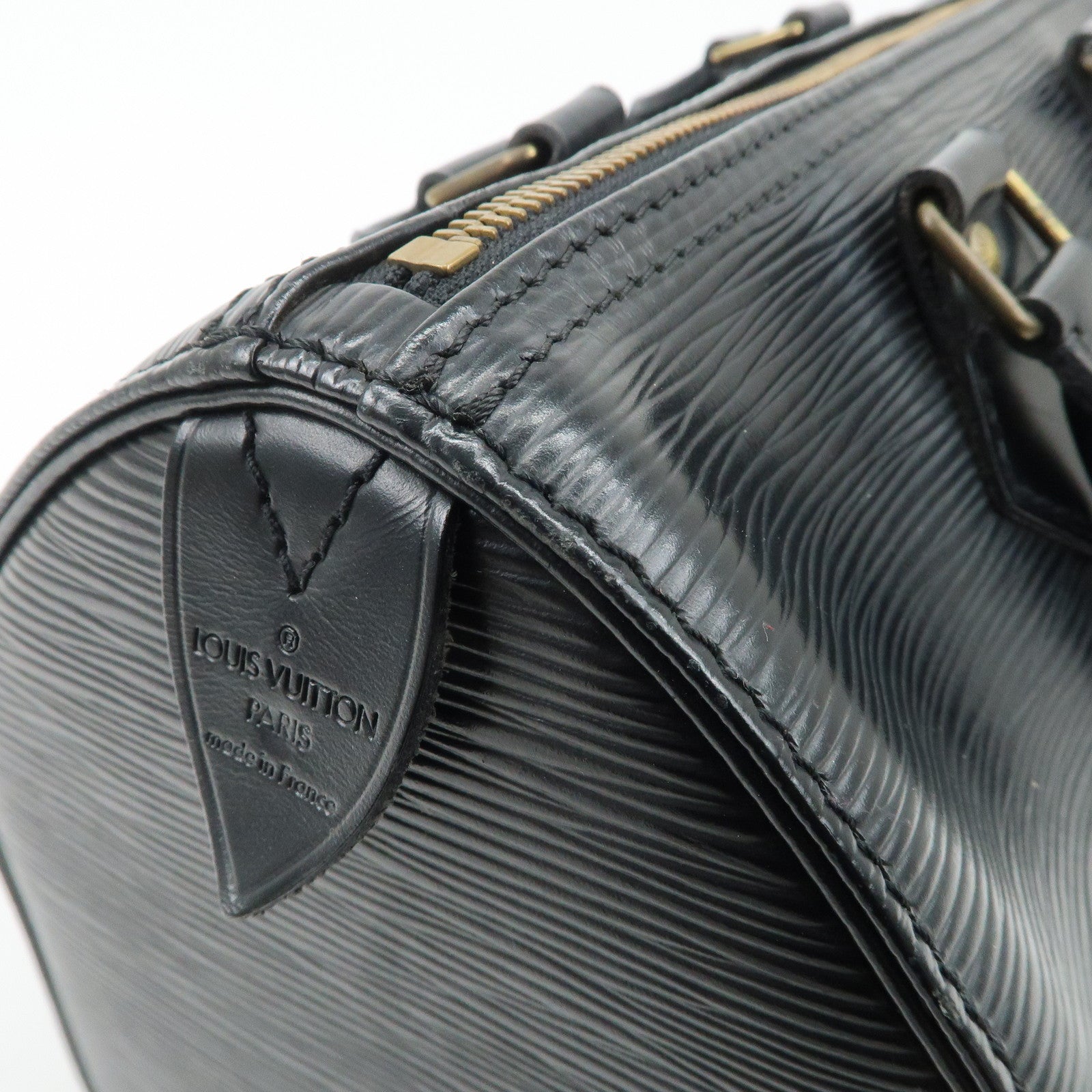 Louis Vuitton Epi Speedy 25 Boston Bag Hand Bag Noir Black M43012 Used