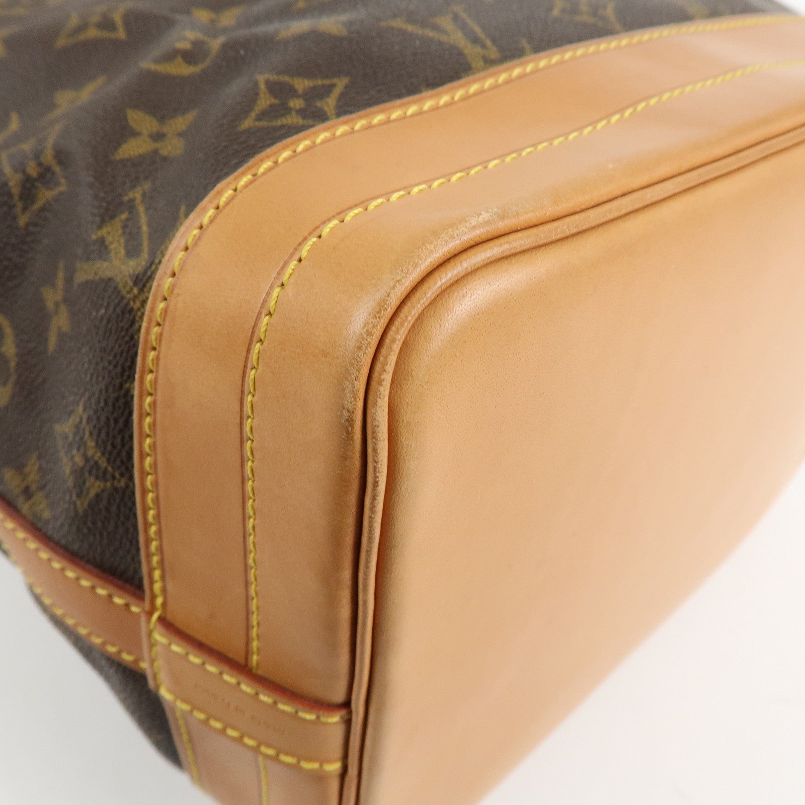 Louis Vuitton Monogram Noe Shoulder Bag Hand Bag Brown M42224 Used