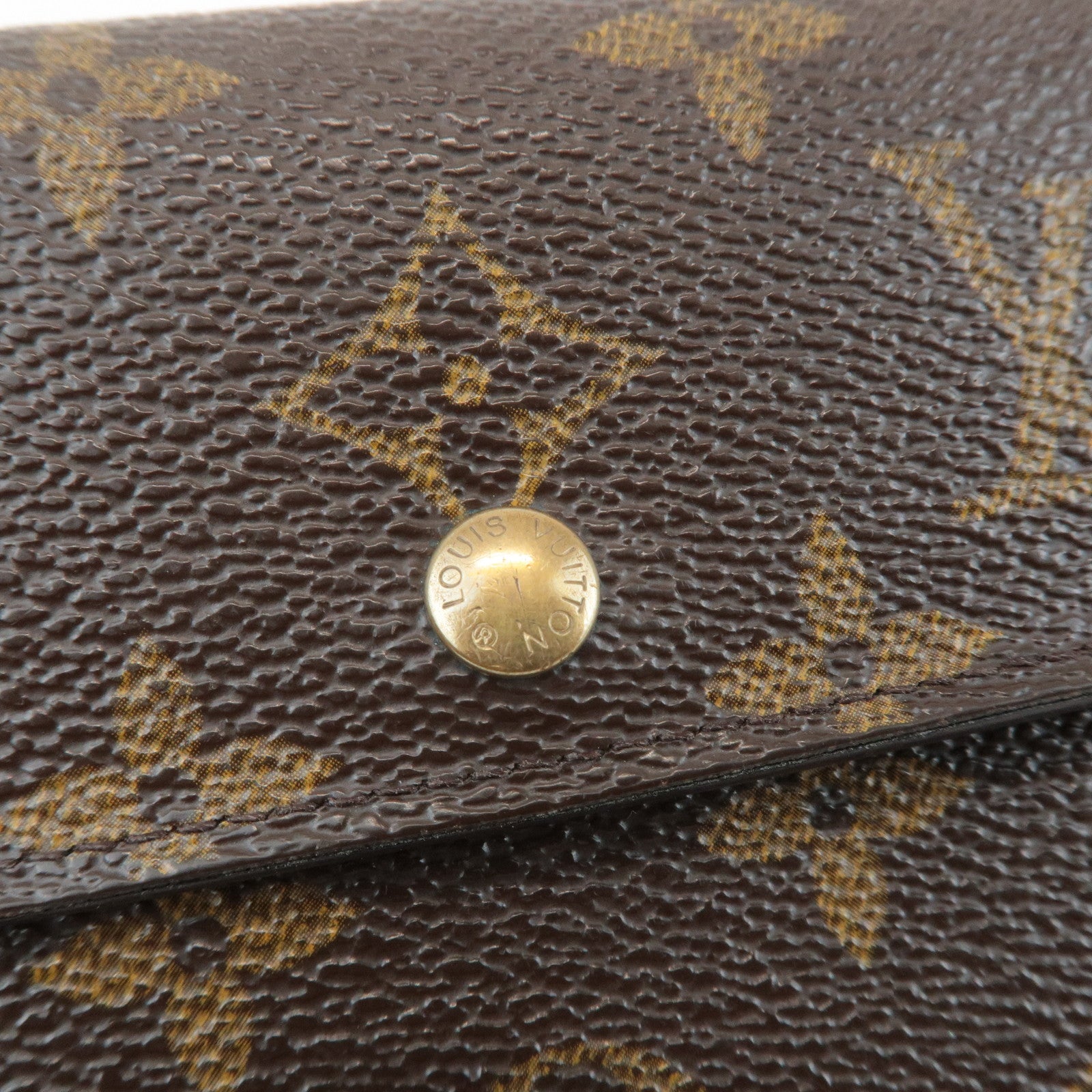 Louis Vuitton Monogram Porte Tresor Etui Papiers Wallet M61202 Used