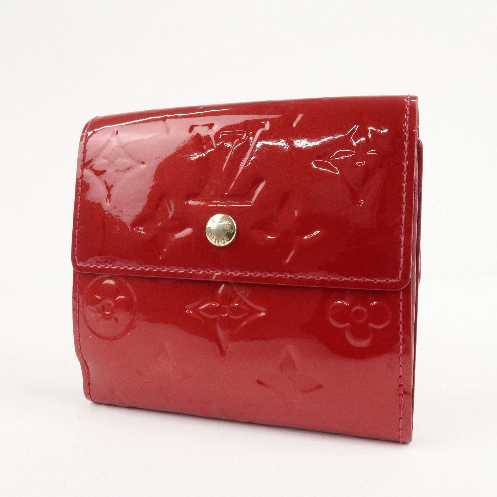 Louis Vuitton Set of 2 Monogram Vernis Wallet M91981 M91982 Used