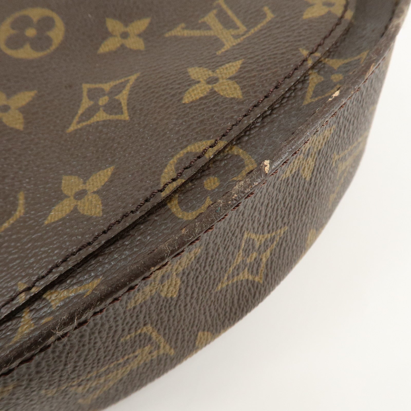 Louis Vuitton Monogram Saint Cloud MM Shoulder Bag Brown M51243 Used