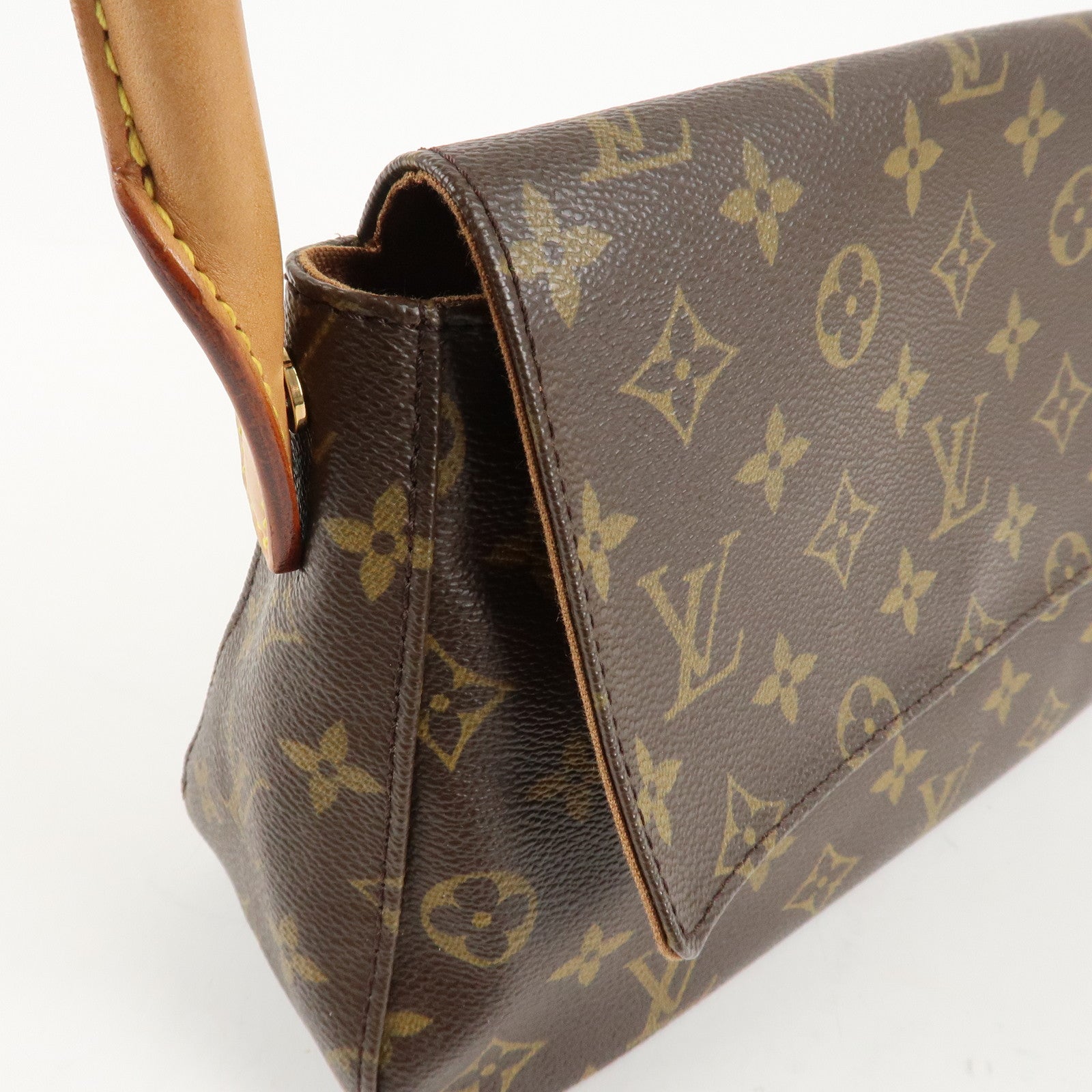 Louis Vuitton Monogram Mini Looping Shoulder Bag Hand Bag M51147 Used