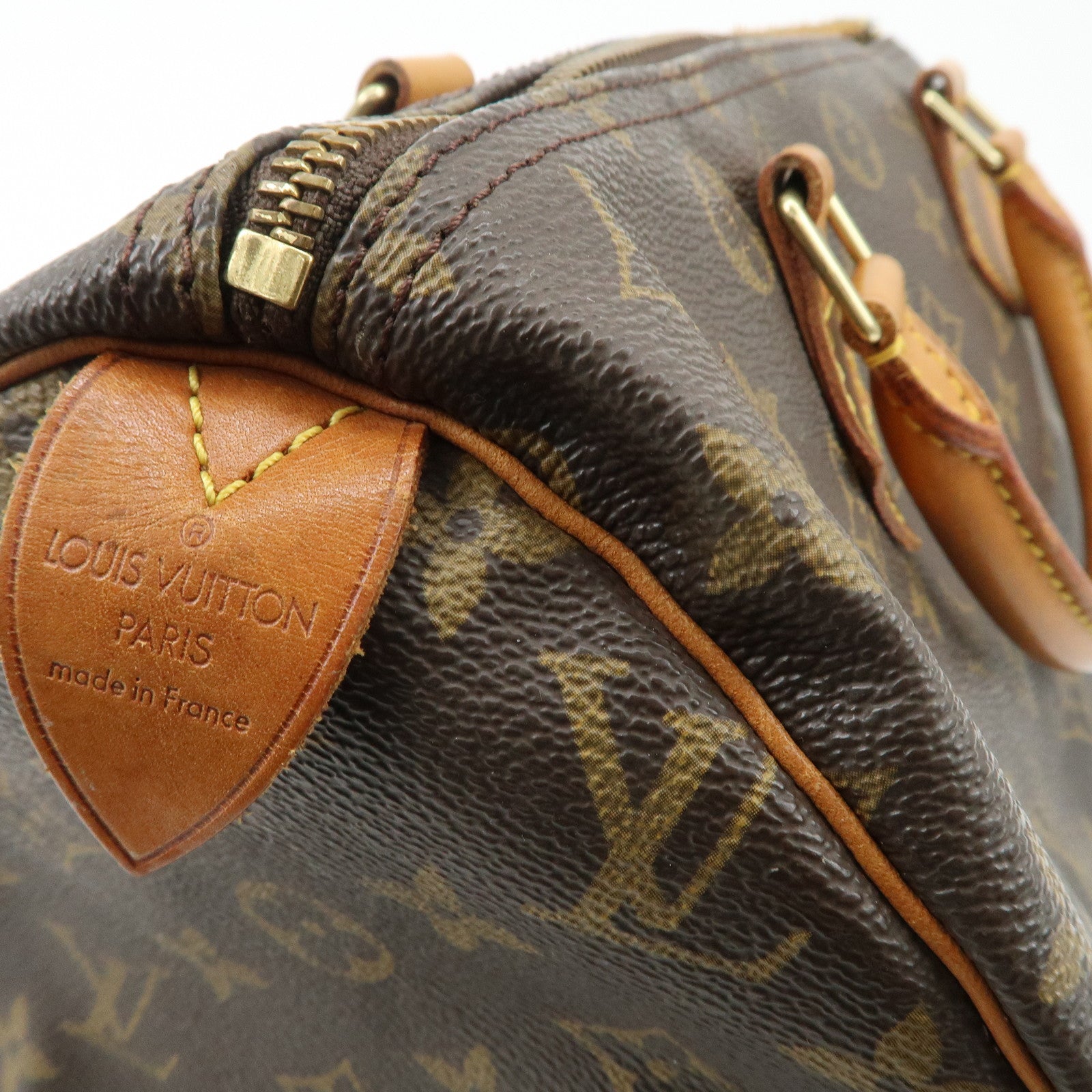 Louis Vuitton Monogram Speedy 30 Hand Bag Boston Bag M41526 Used