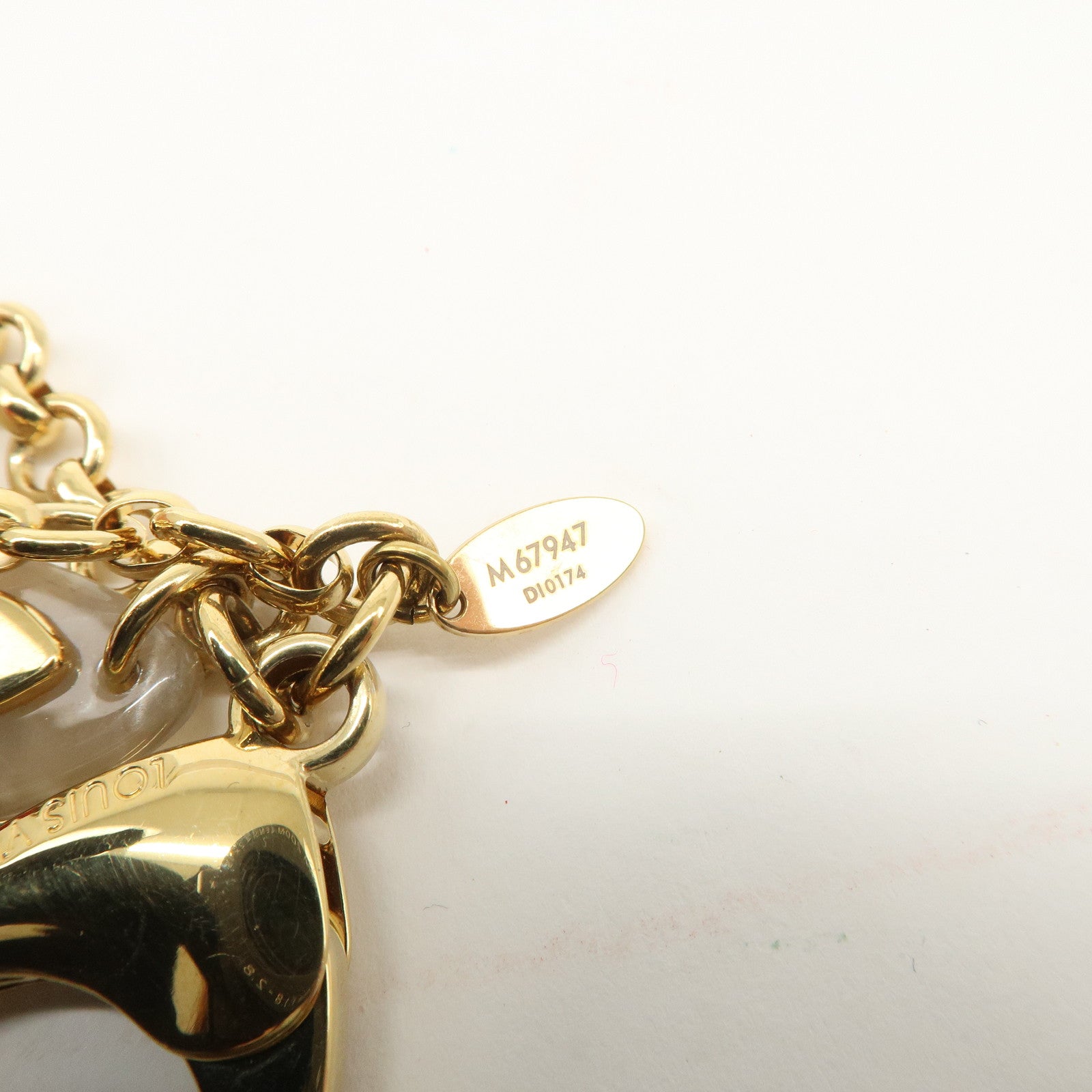 Louis Vuitton Bijoux Sac Insolence Bag Charm Gold Pink Red M67947 Used