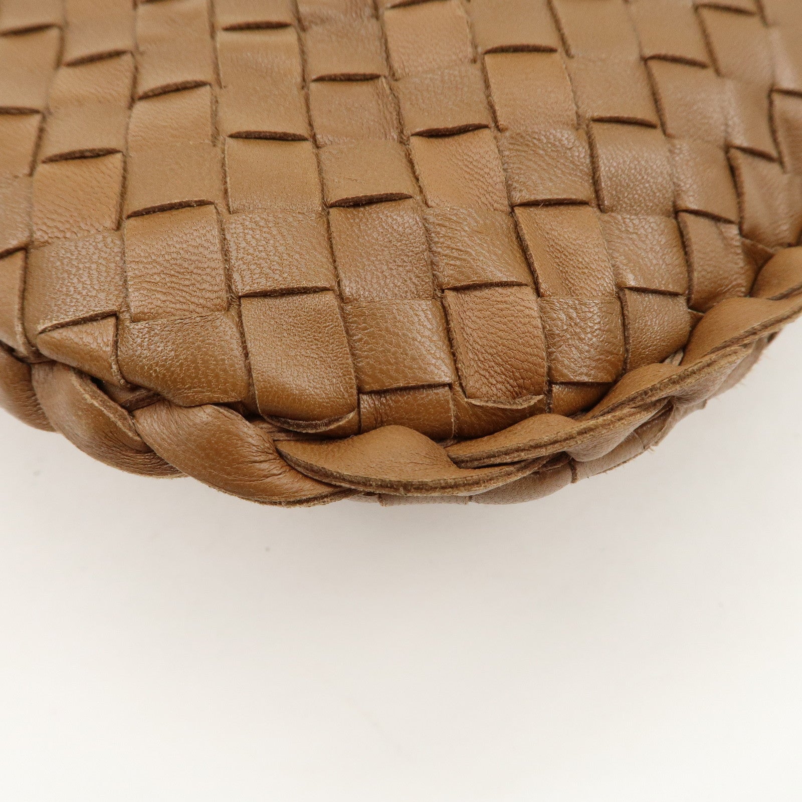 BOTTEGA VENETA Hobo Intrecciato Leather Shoulder Bag Brown 115653 Used