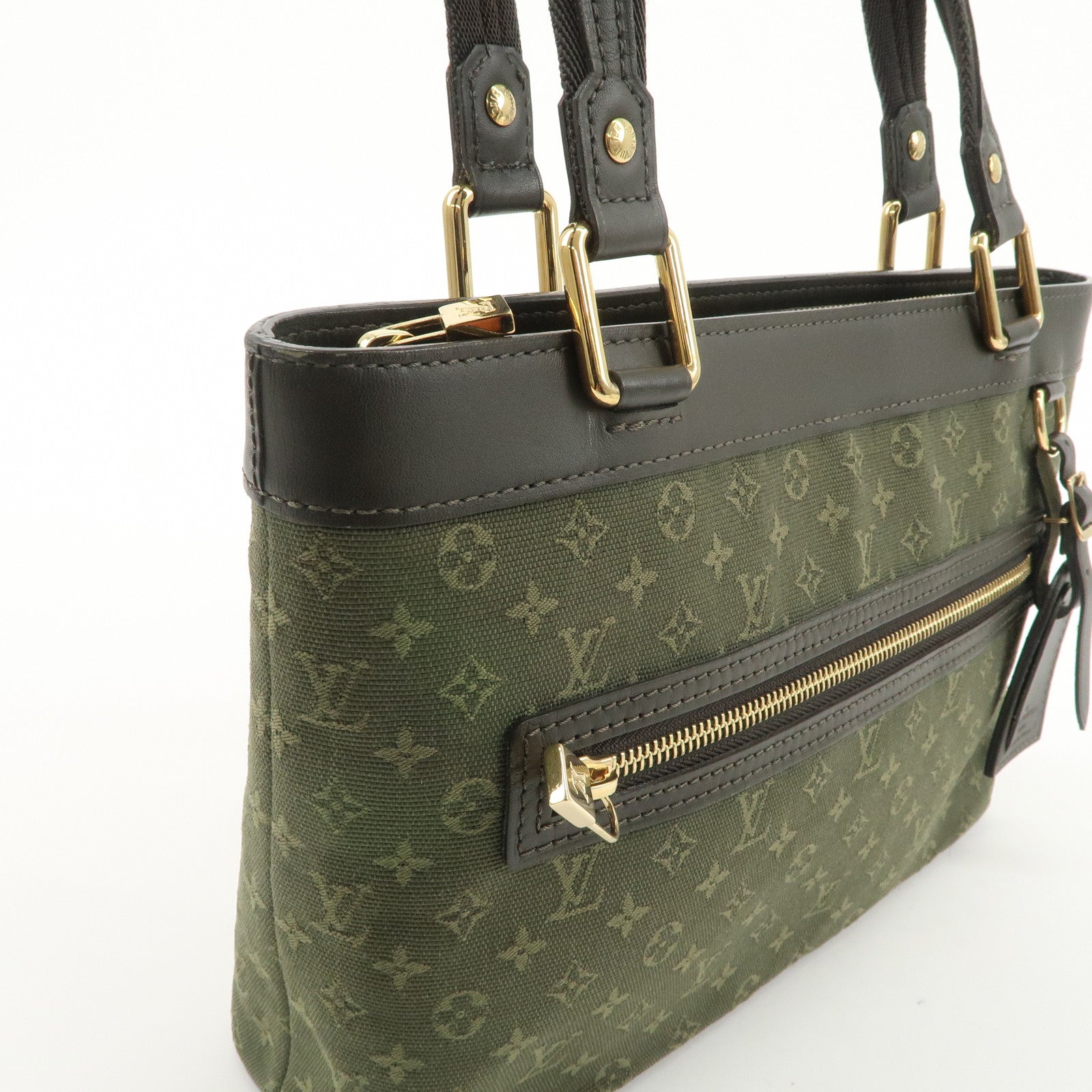Louis Vuitton Monogram Mini Lucille PM Hand Bag TST Khaki M92682 Used