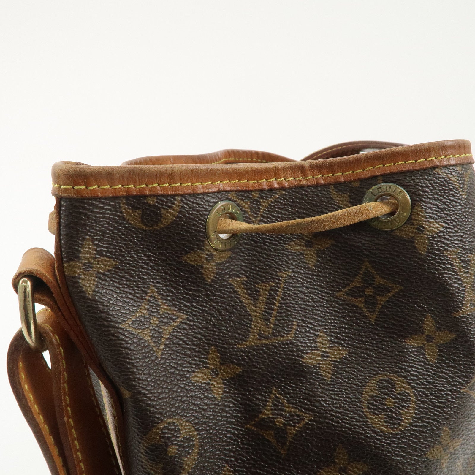 Louis Vuitton Monogram Noe Shoulder Bag Hand Bag Brown M42224 Used