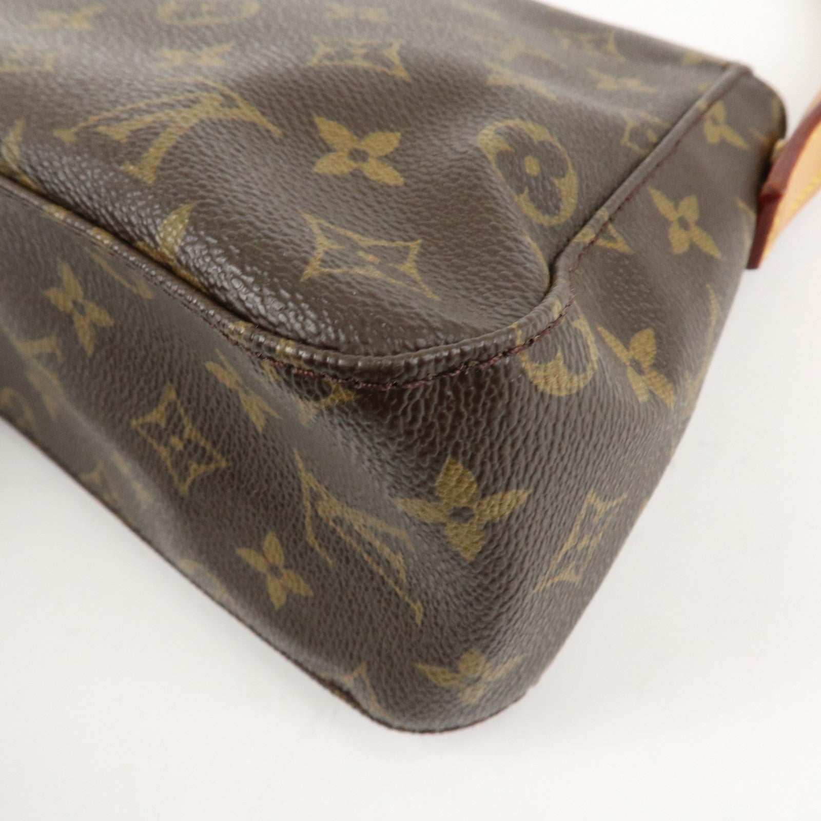 Louis Vuitton Monogram Mini Looping Shoulder Bag Hand Bag M51147 Used