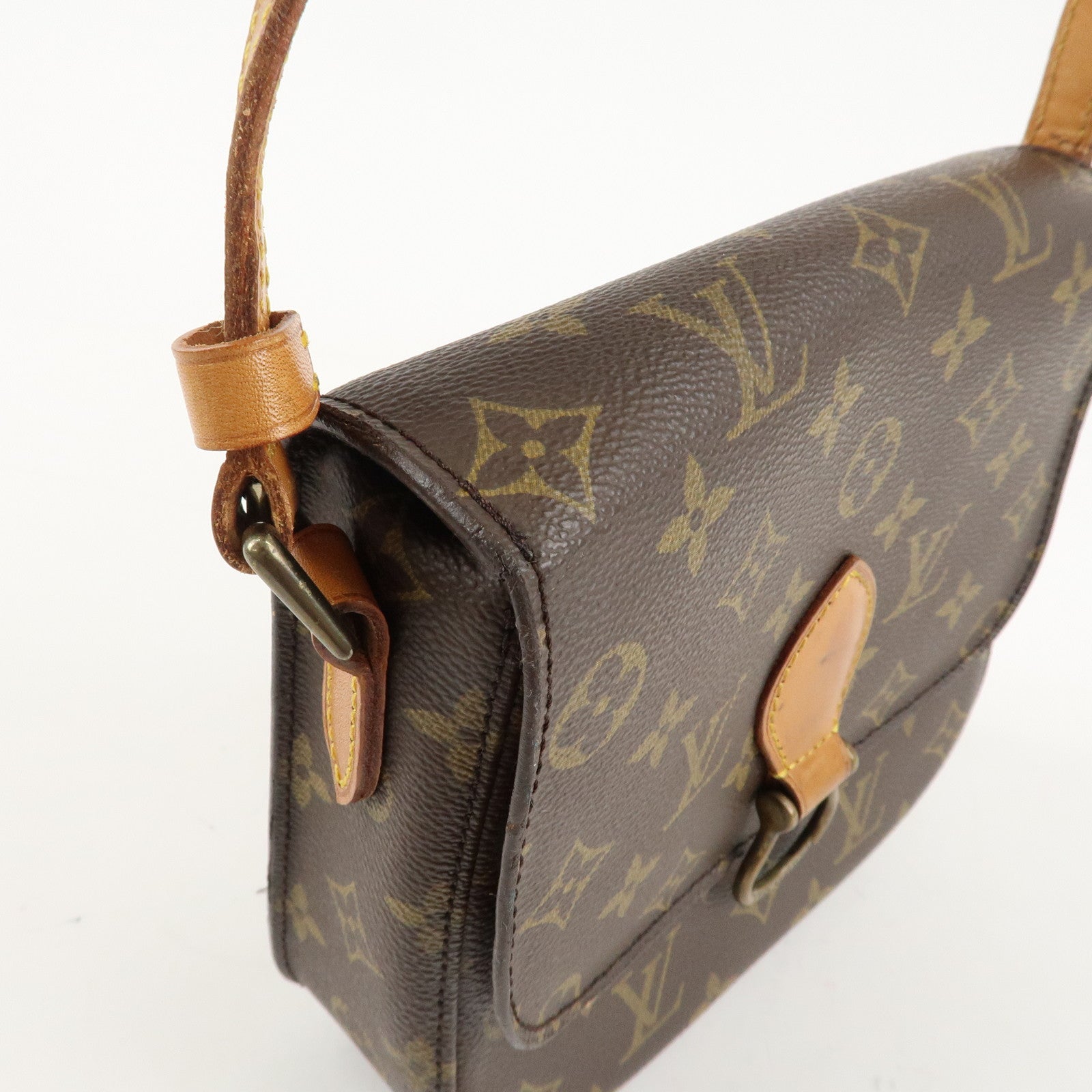 Louis Vuitton Monogram Saint Cloud MM Shoulder Bag Brown M51243 Used