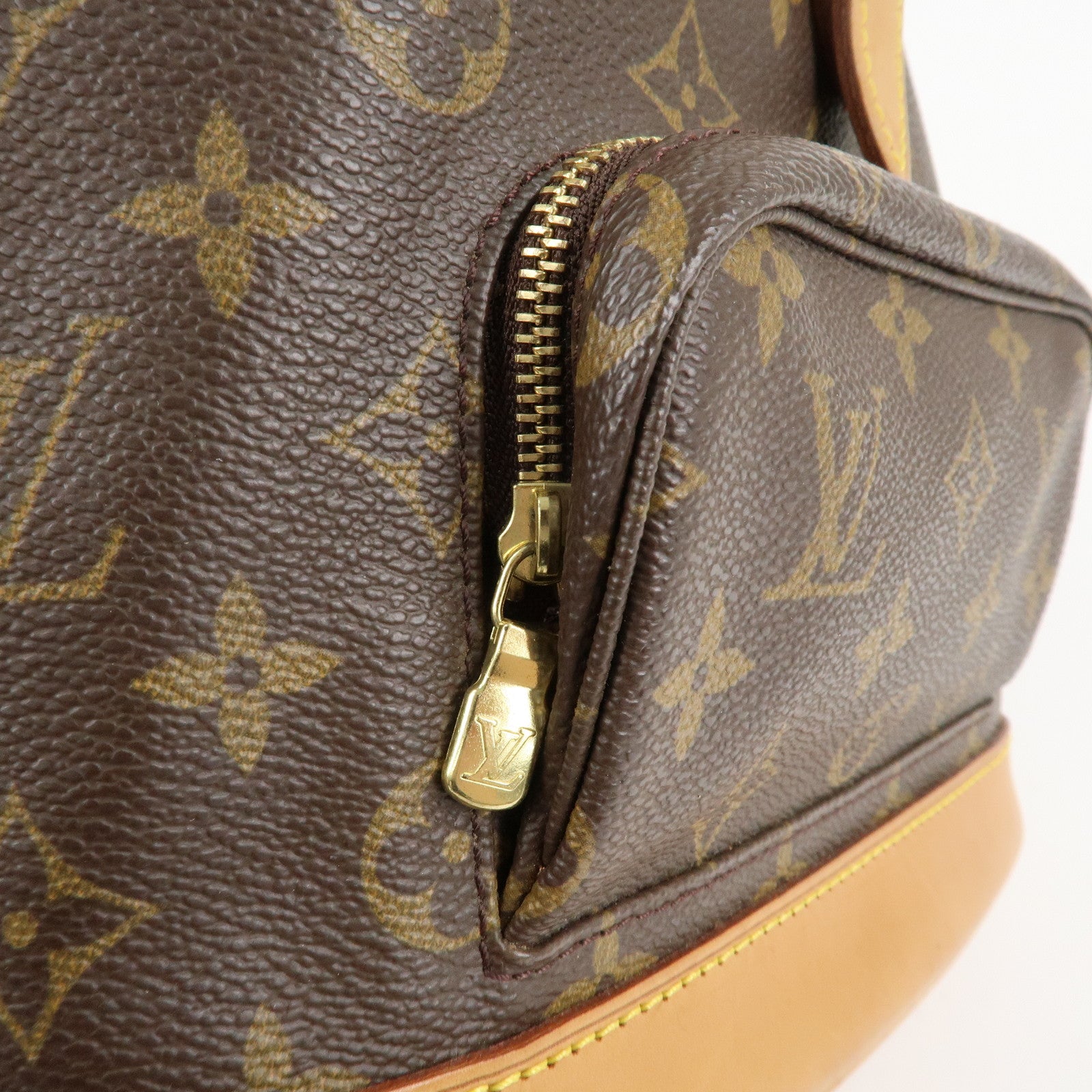 Louis Vuitton Monogram Montsouris MM Back Pack Bag M51136 Used