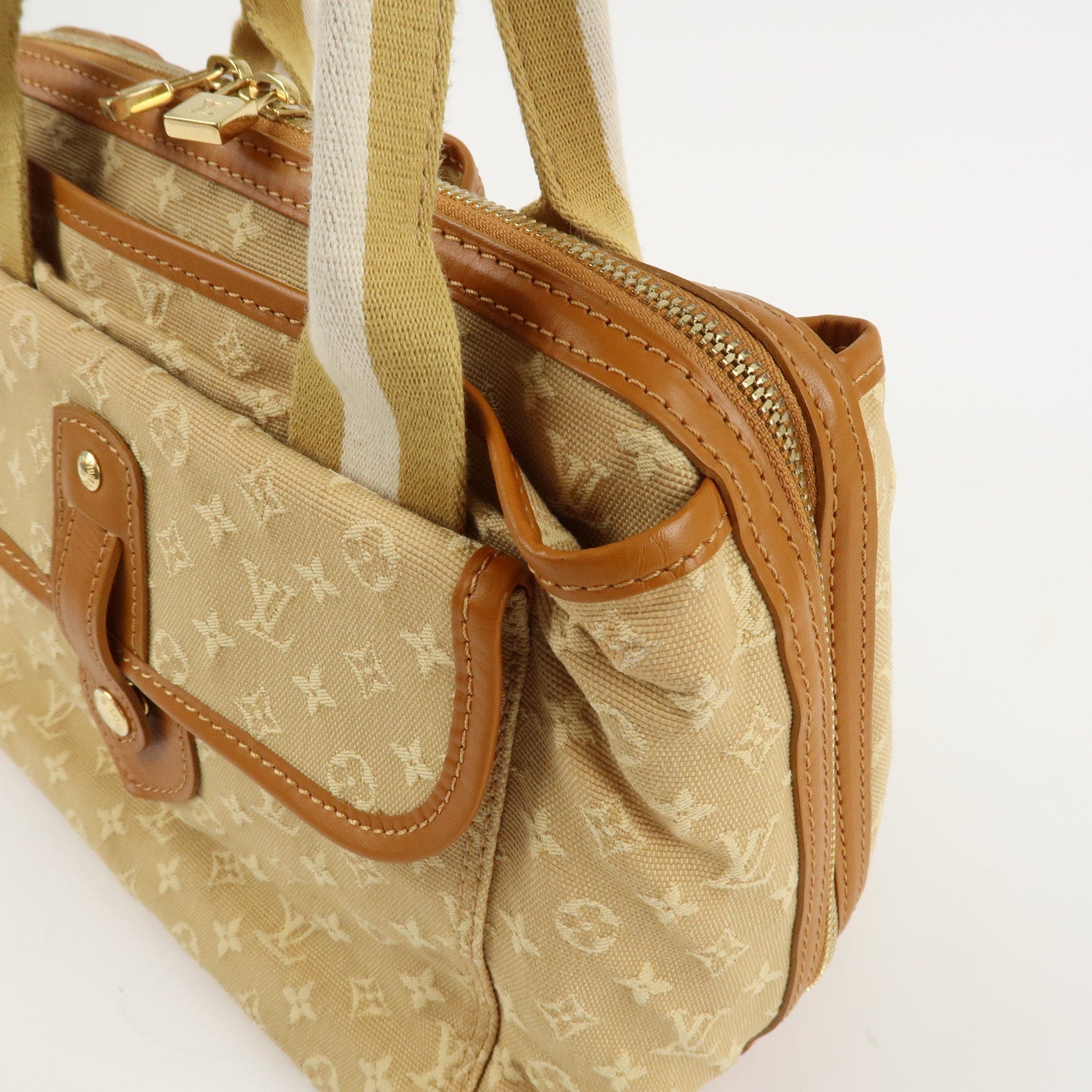 Louis Vuitton Monogram Mini Sac Mary Kate Hand Bag Beige M92508 Used
