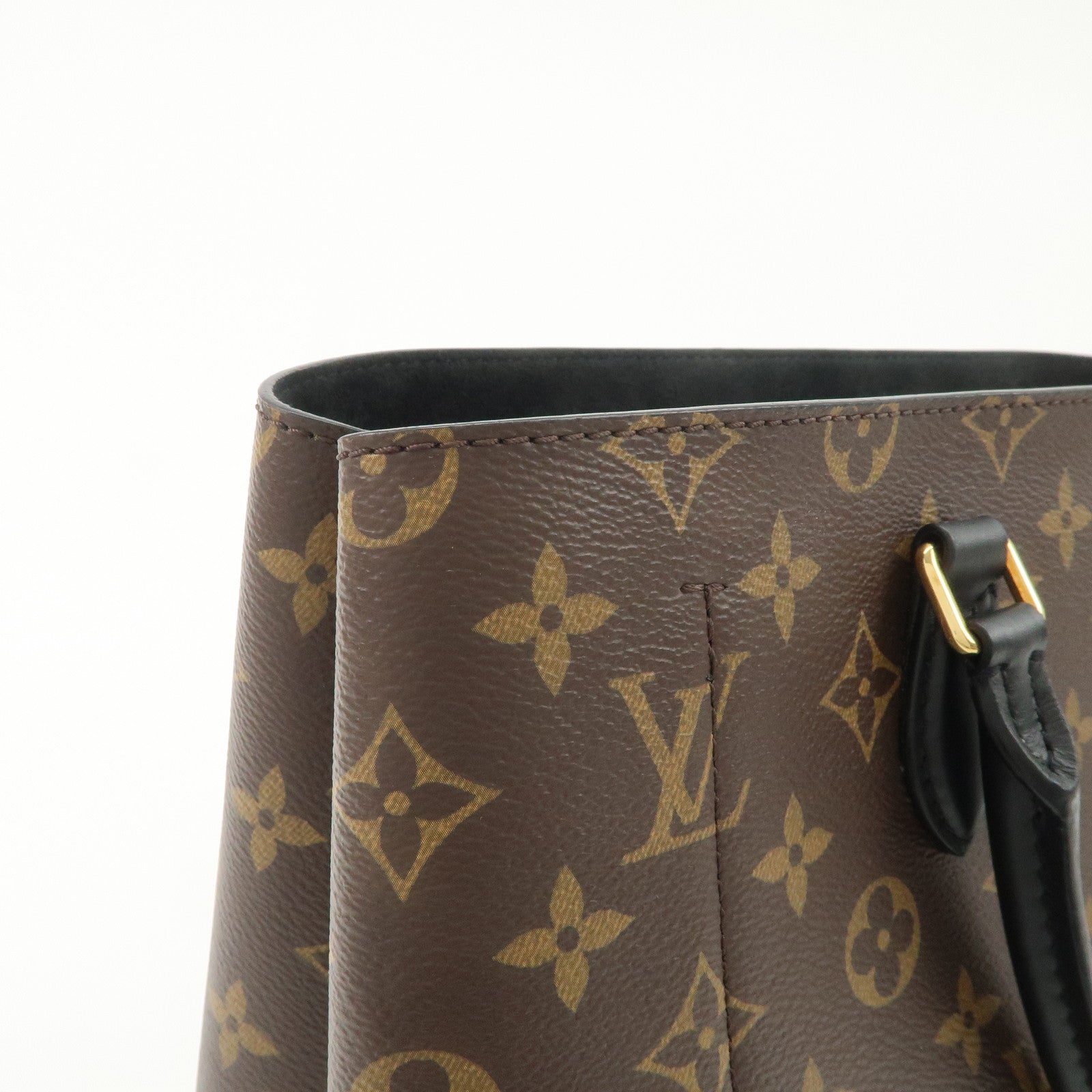 Louis Vuitton Monogram Flower Tote 2Way Hand Bag Noir M43550 Used