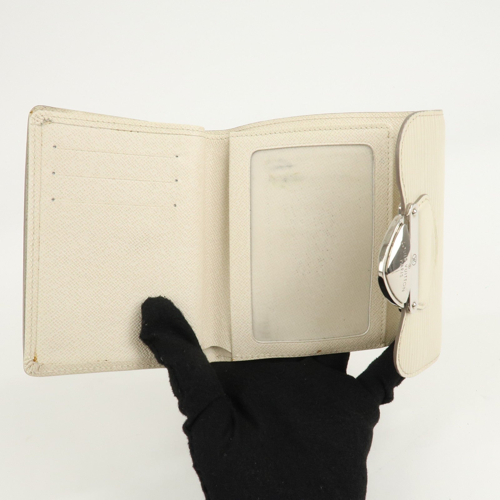 Louis Vuitton Epi Portefeuille Joy Tri-fold Wallet Ivory M6658J Used