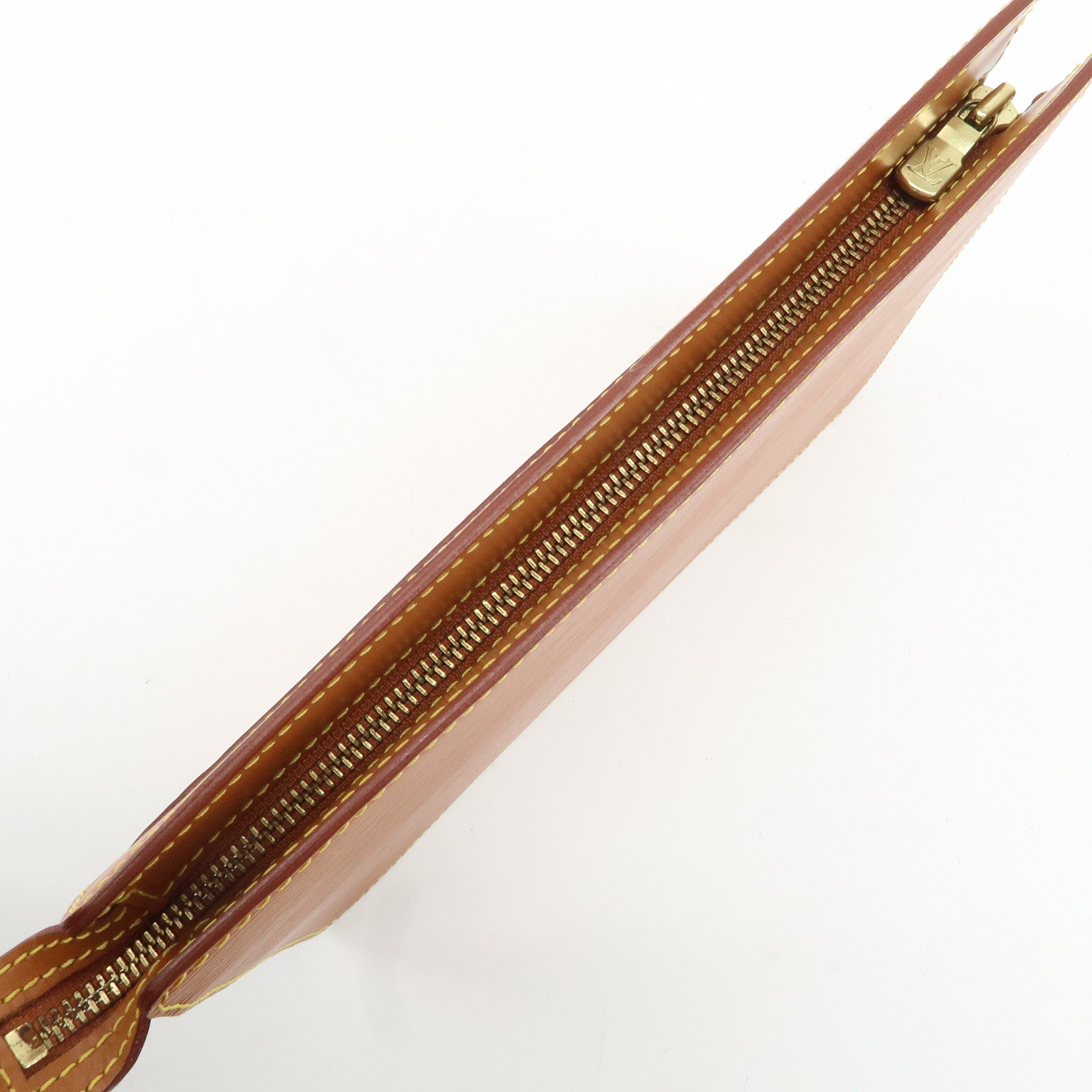 Louis Vuitton Epi Pochette Homme Clutch Bag Zipang Gold M52528 Used