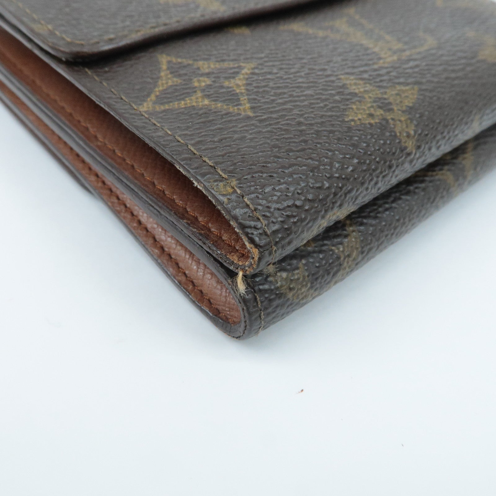 Louis Vuittton Set of 4 Monogram Porte Monnaie Portefeuil Wallet Used