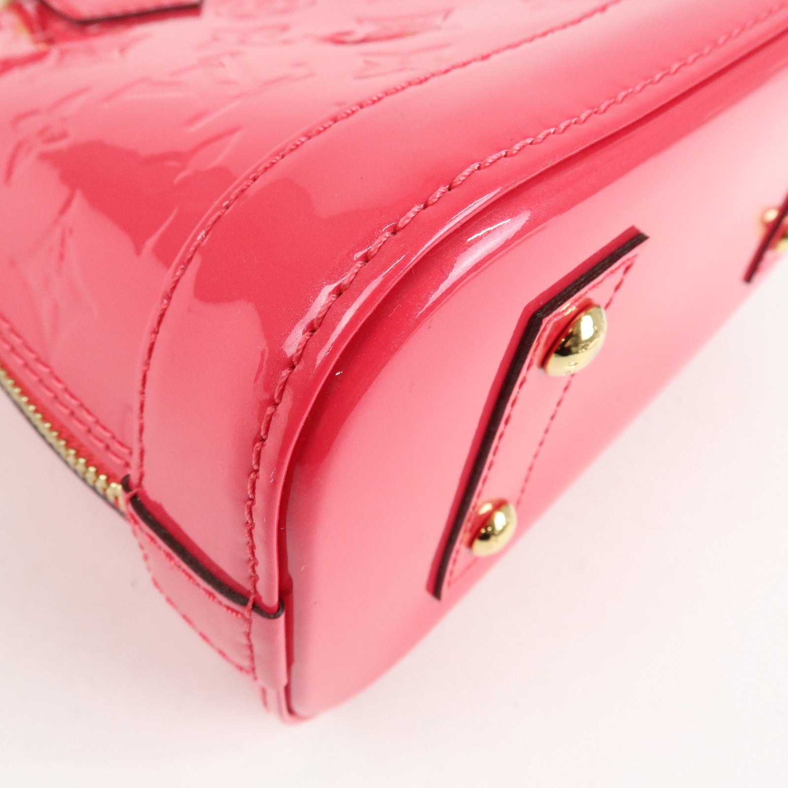 Louis Vuitton Monogram Vernis Alma BB 2Way Bag Rose Indien M91771 Used