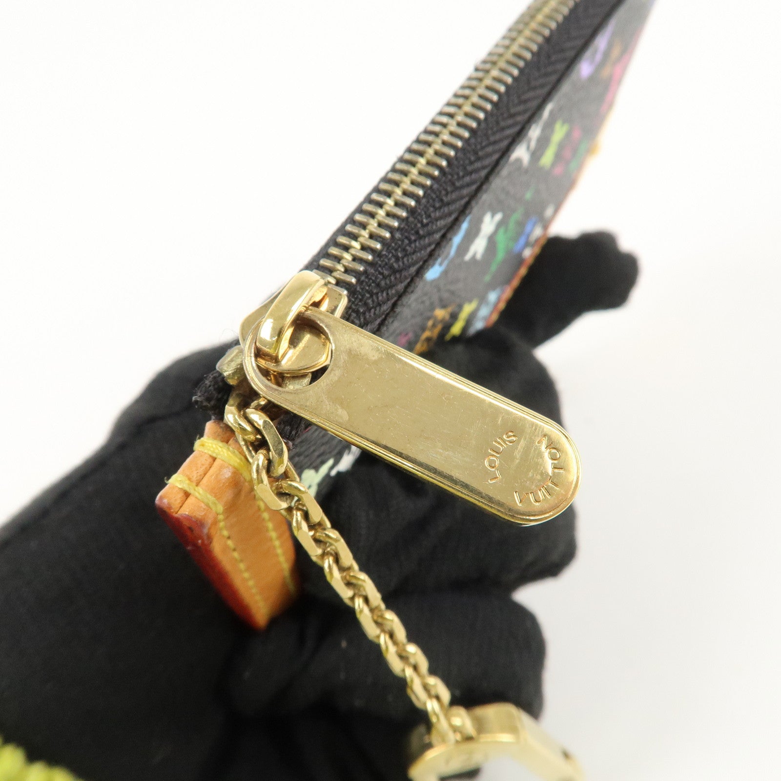 Louis Vuitton Monogram Multicolor Pochette Cles Noir M92654 Used