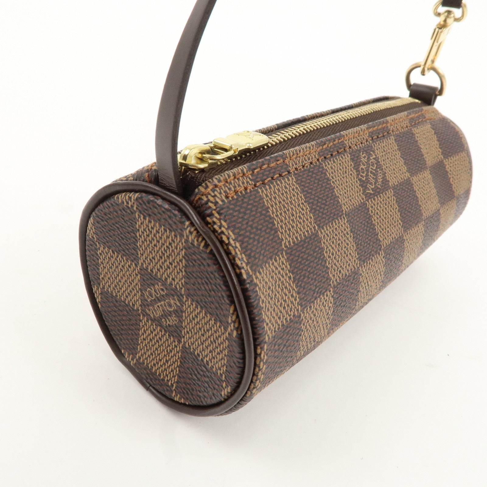 Louis Vuitton Damier Ebene Pouch for Papillon Bag Brown Used