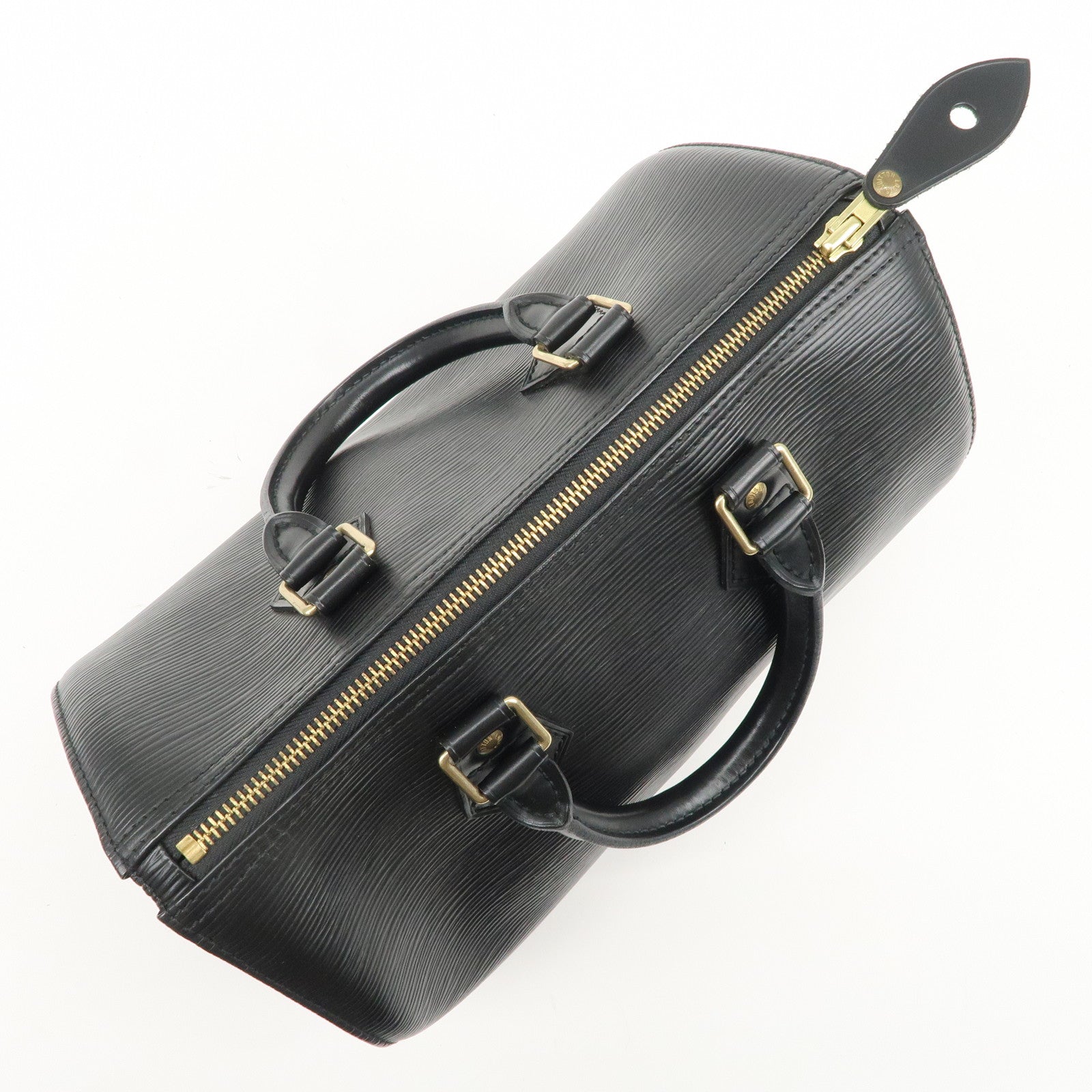 Louis Vuitton Epi Speedy 25 Boston Bag Hand Bag Noir Black M43012 Used
