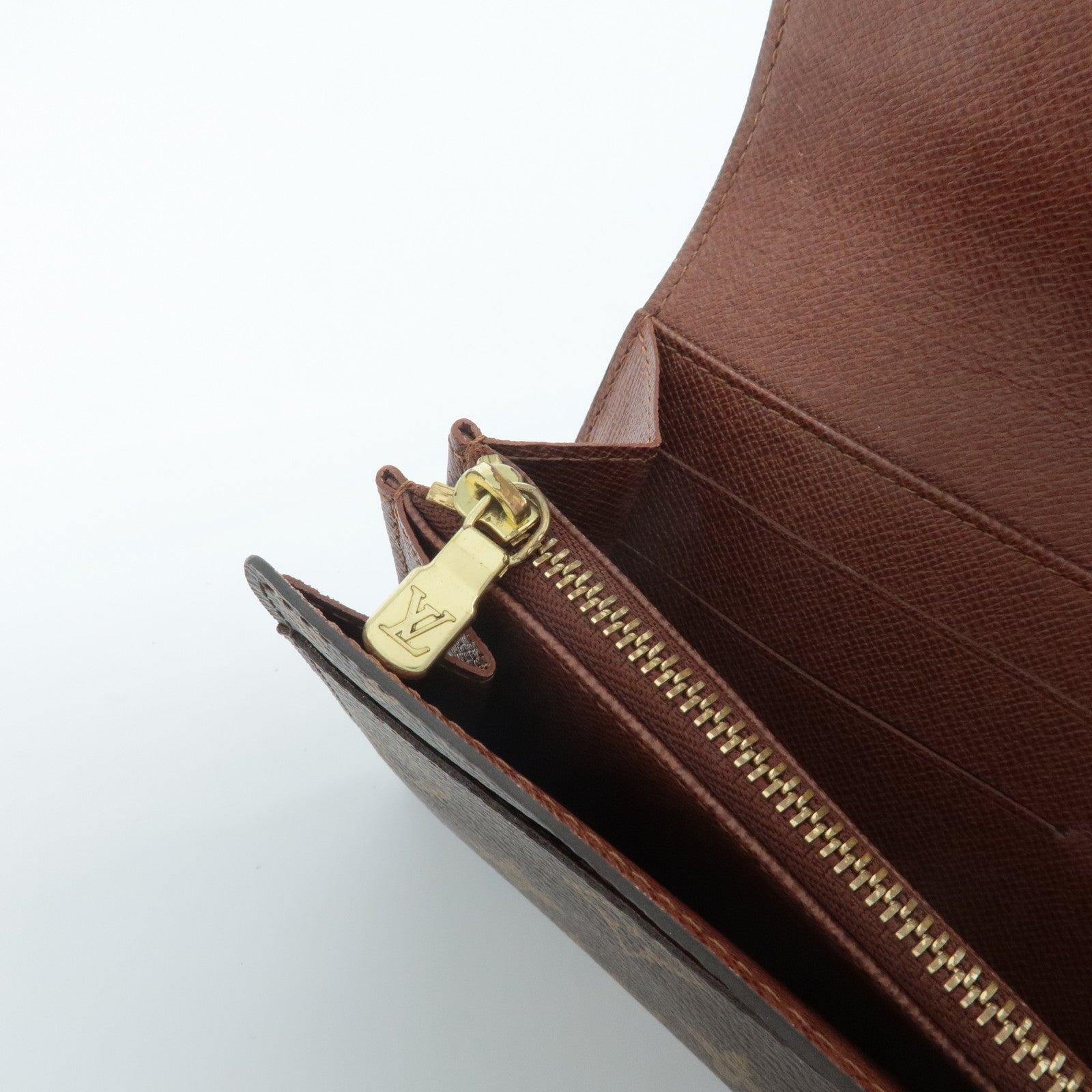 Louis Vuitton Monogram Porte Monnaie Credit Wallet M61726 Used
