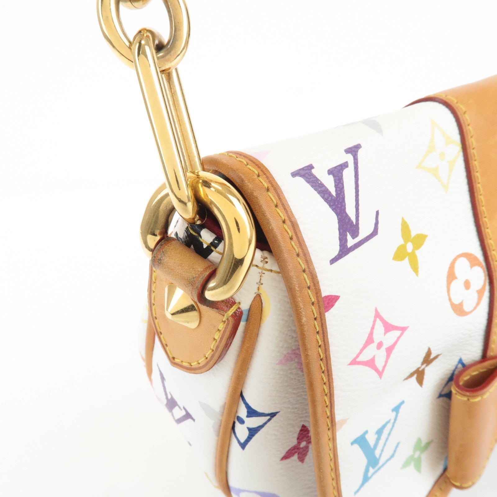 Louis Vuitton Monogram Multicolor Patti Shoulder Bag Blanc M40305 Used