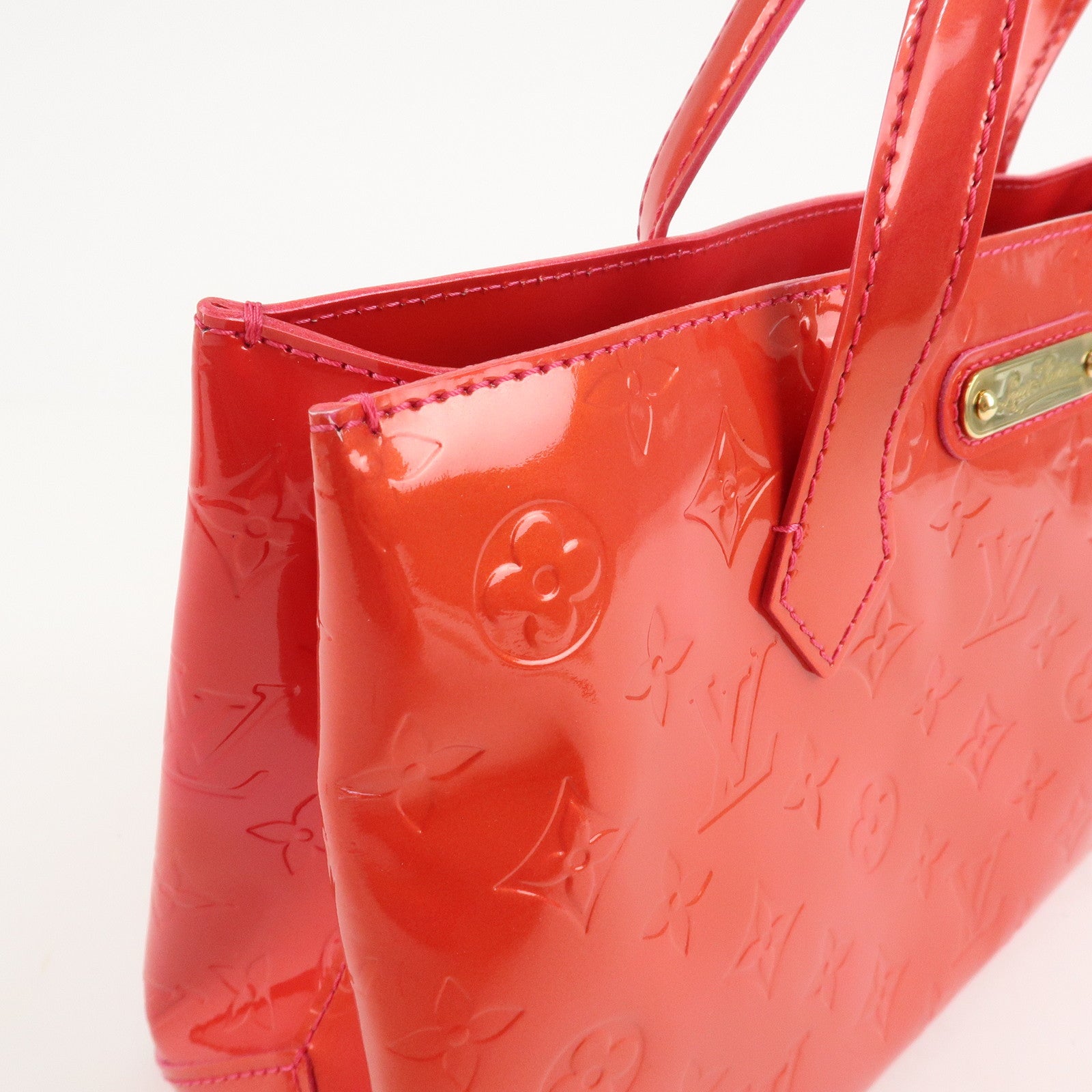 Louis Vuitton Monogram Vernis Wilshire PM Hand Bag M93643 Used