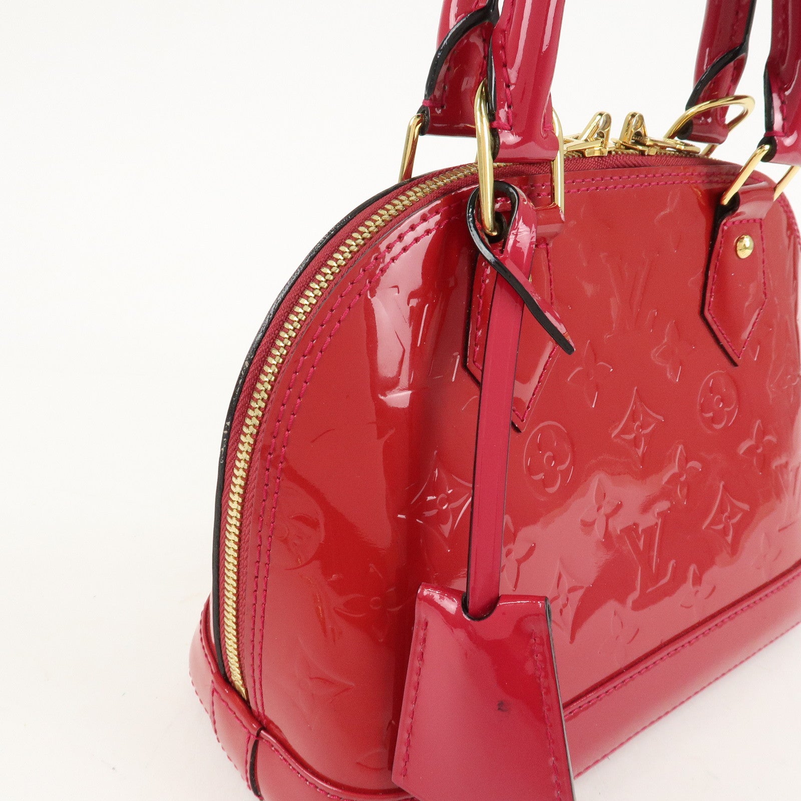 Louis Vuitton Monogram Vernis Alma BB 2Way Bag Rose Indien M91771 Used