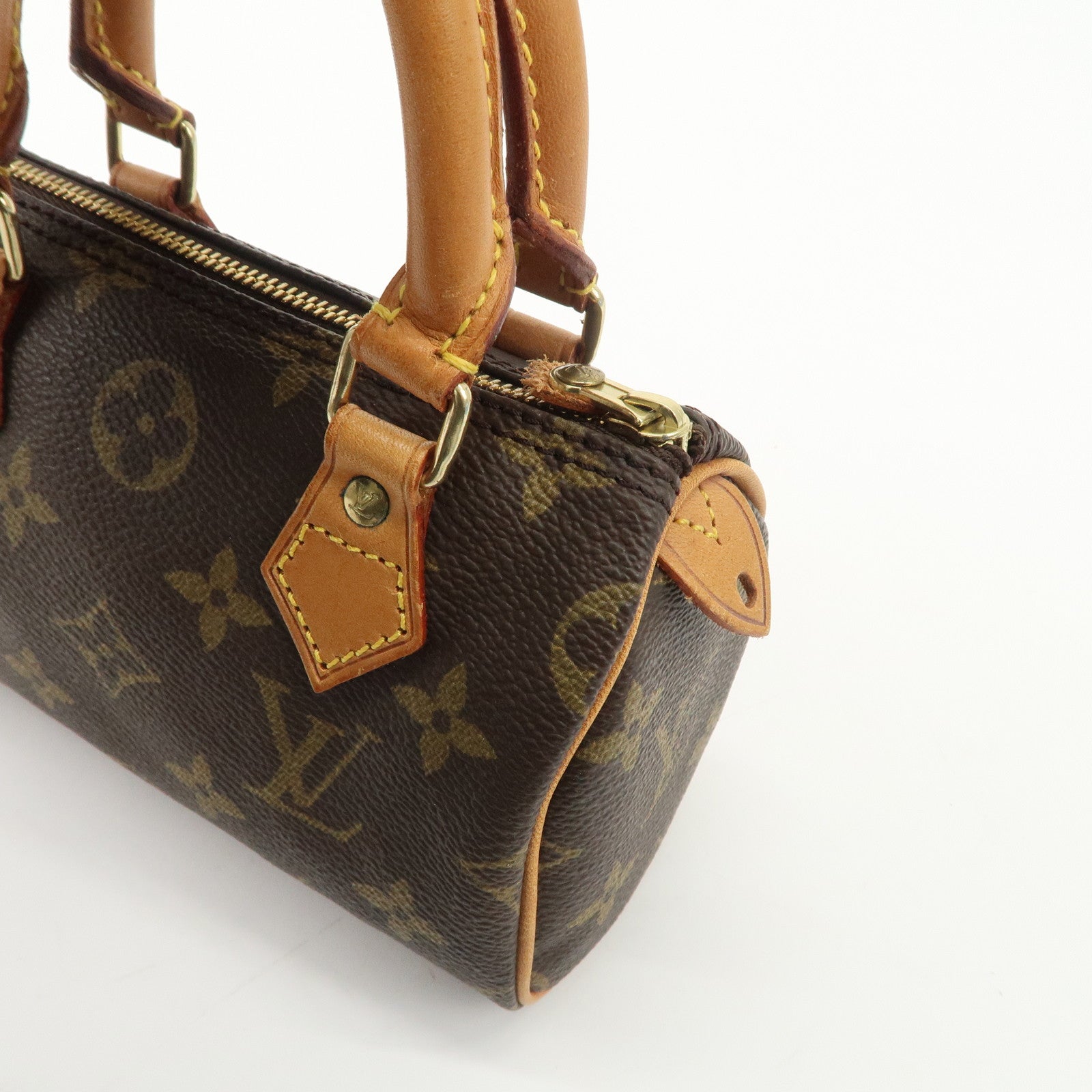 Louis Vuitton Monogram Mini Speedy & Strap Brown M41534 Used
