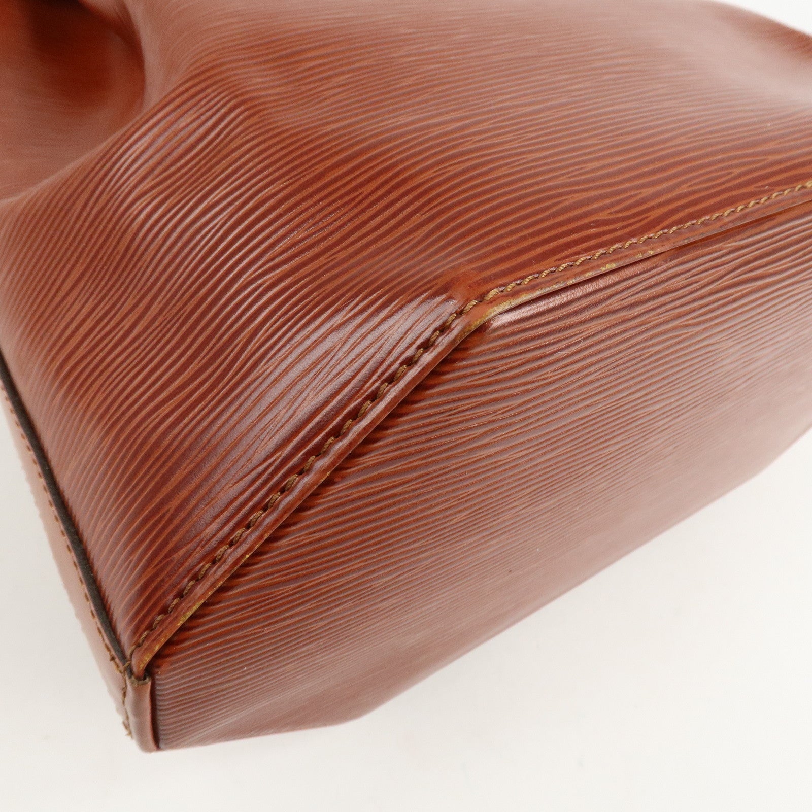 Louis Vuitton Epi Sac D'epaule GM Bucket Bag Kenya Brown M80193 Used