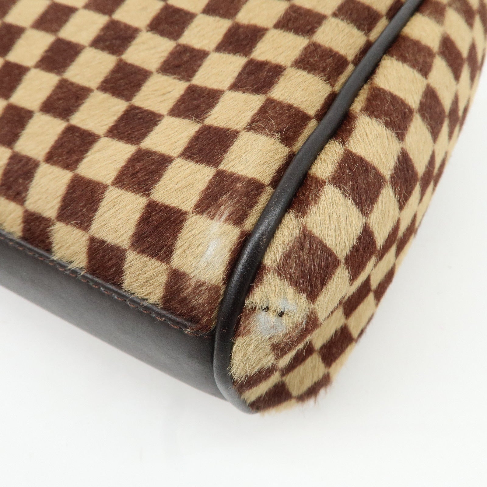 Louis Vuitton Damier Sauvage Lion Hand Bag Beige Brown M92131 Used