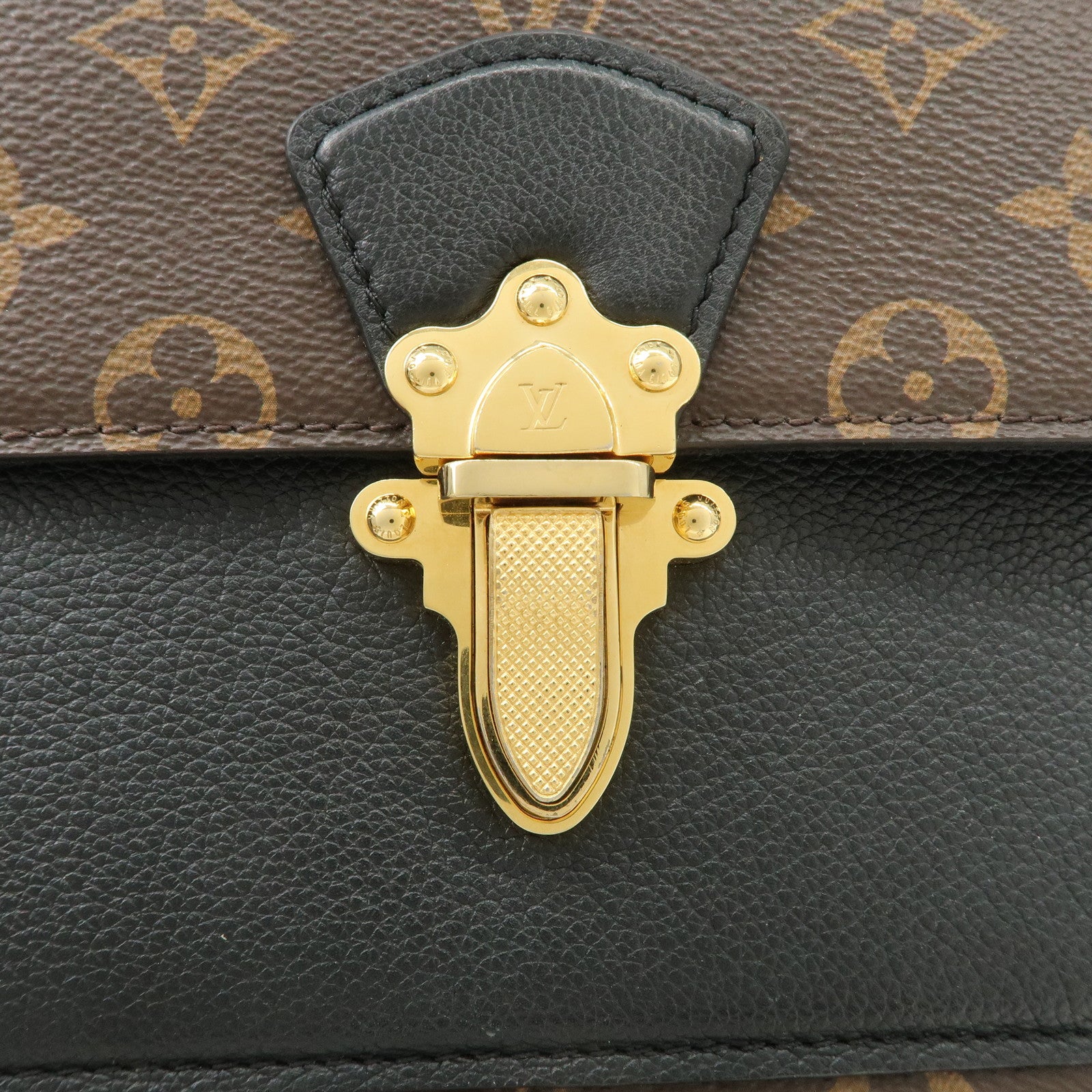 Louis Vuitton Monogram Victoire Chain Shoulder Bag Brown M41730 Used