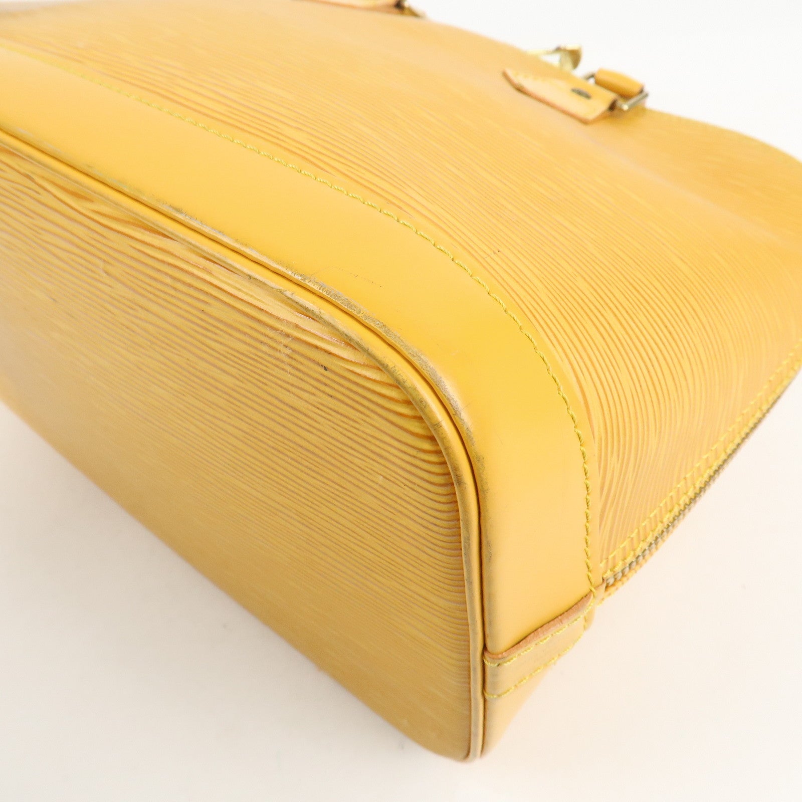 Louis Vuitton Epi Alma PM Hand Bag Tassili Yellow M52149 Used
