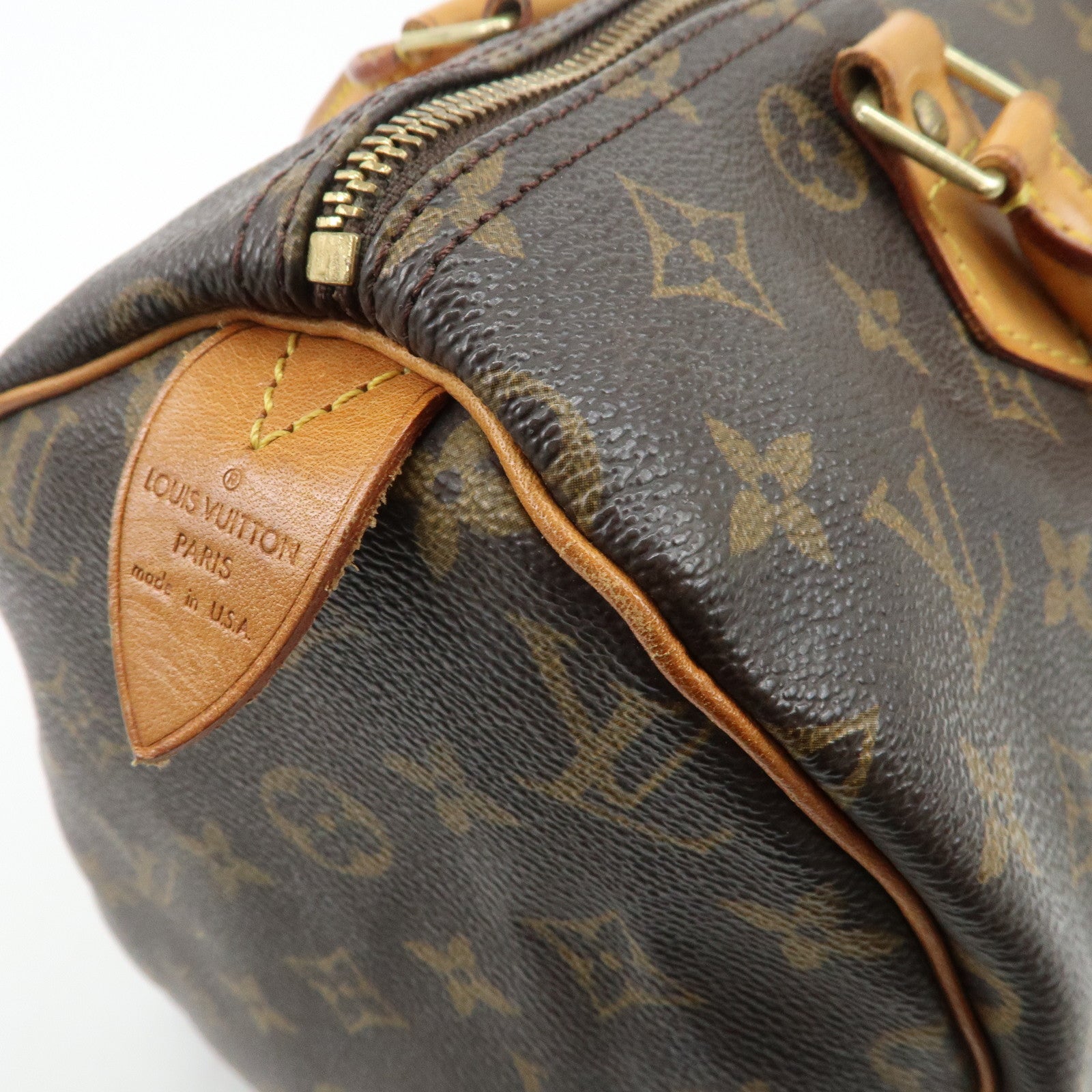 Louis Vuitton Monogram Speedy 30 Hand Bag Boston Bag M41526 Used