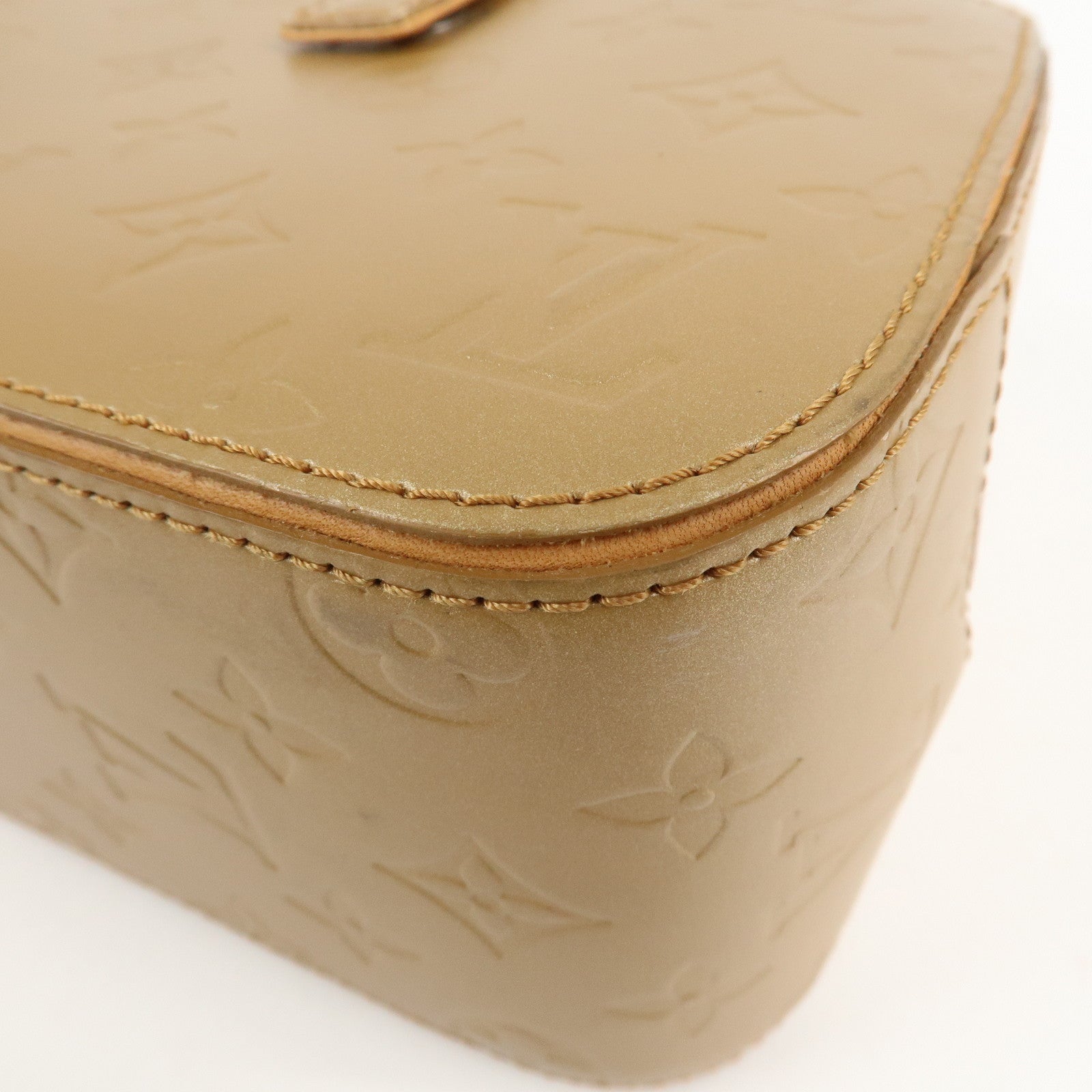 Louis Vuitton Monogram Matte Shelton Hand Bag Ambre M55177 Used