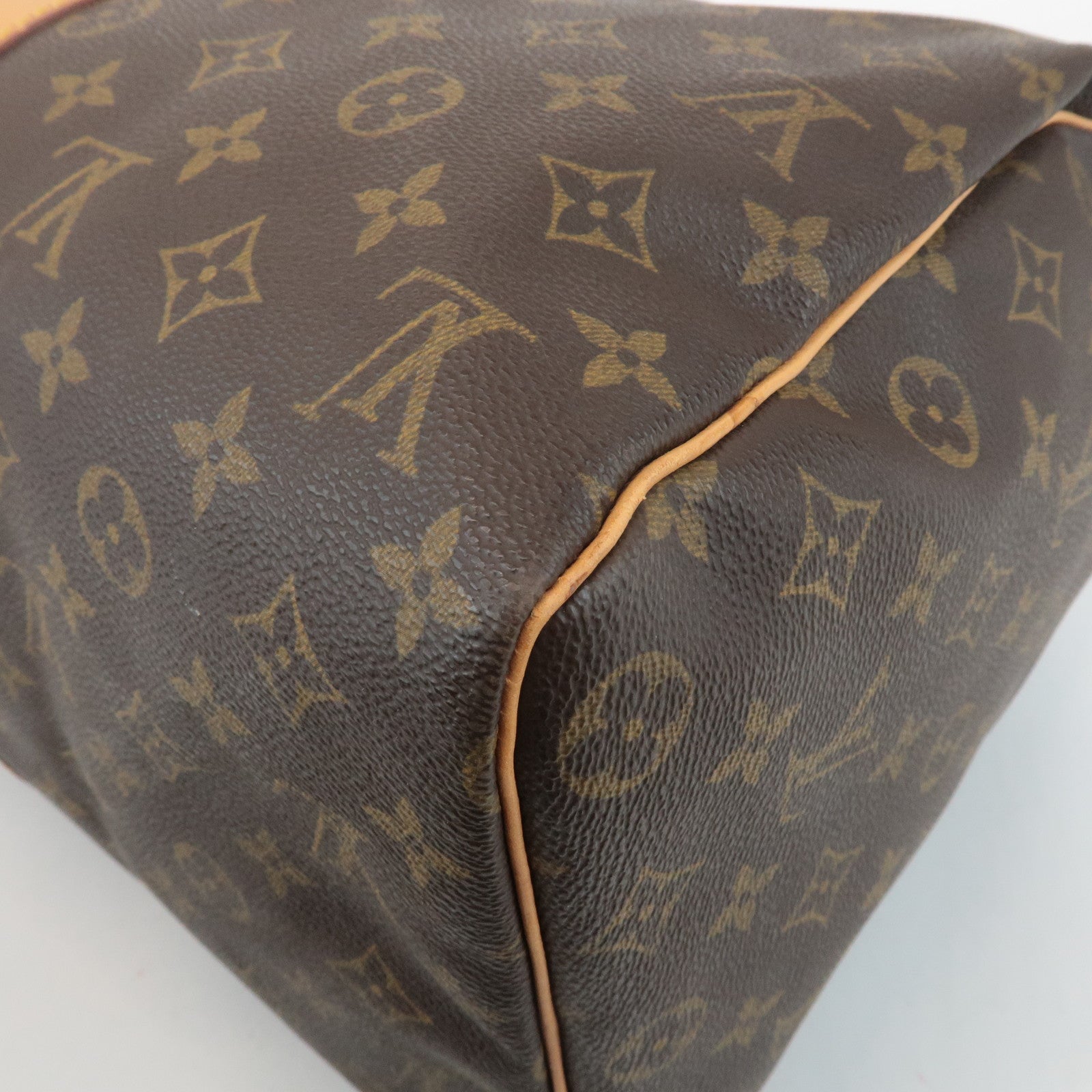 Louis Vuitton Monogram Keep All 45 Boston Bag Brown M41428 Used