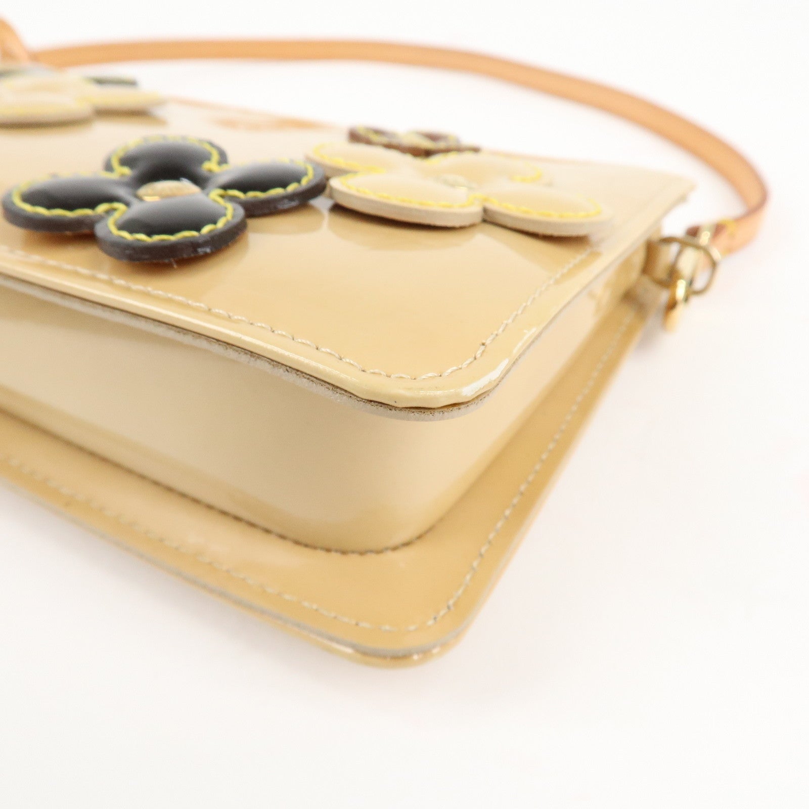 Louis Vuitton Monogram Vernis Flower Lexington Hand Bag M92246 Used