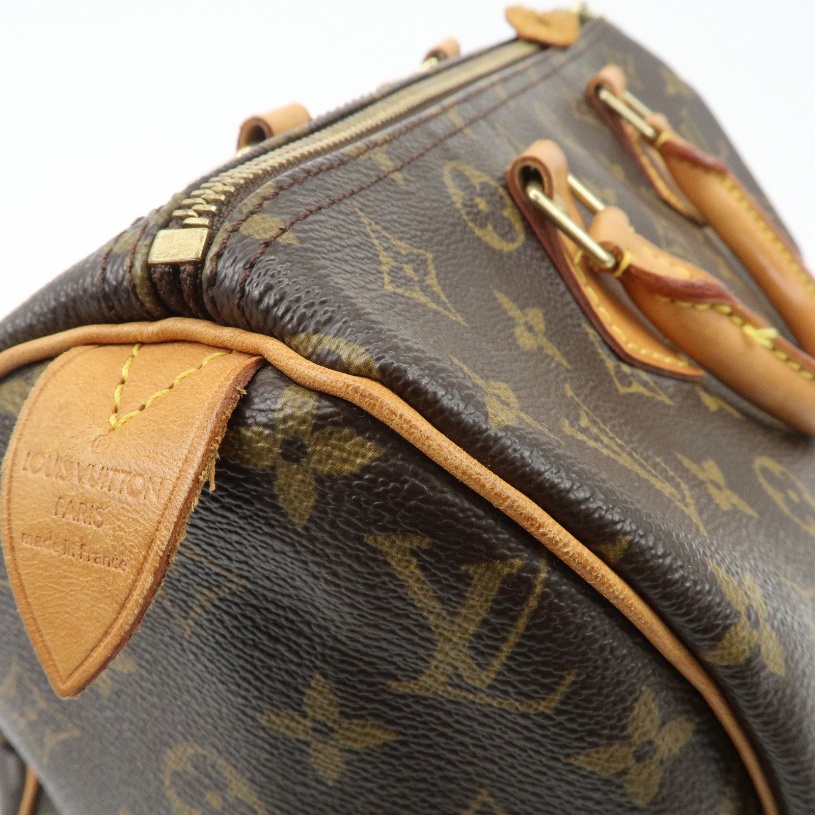 Louis Vuitton Monogram Speedy 30 Hand Bag Boston Bag M41526 Used