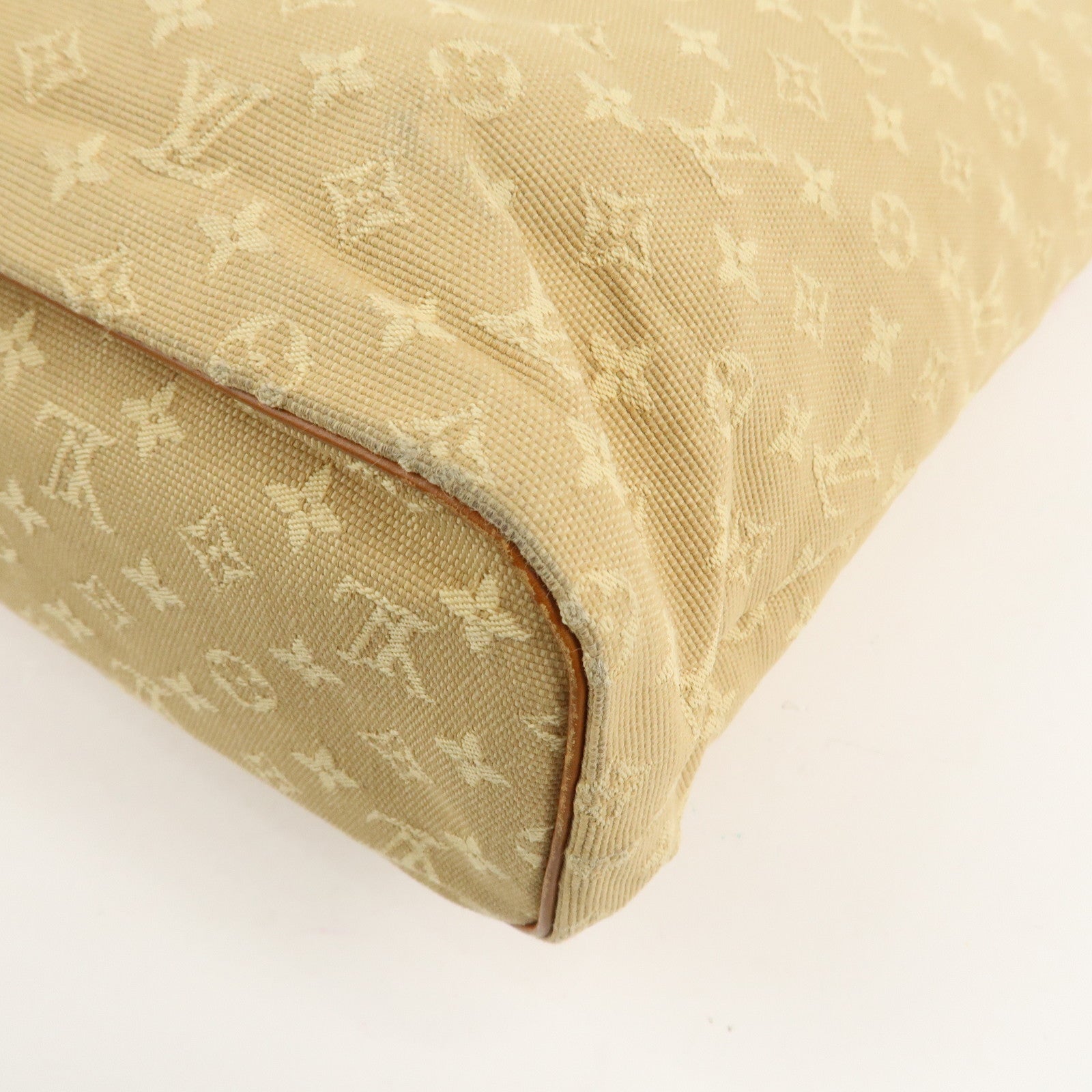 Louis Vuitton Monogram Mini Lucille GM Tote Bag Beige M92683 Used